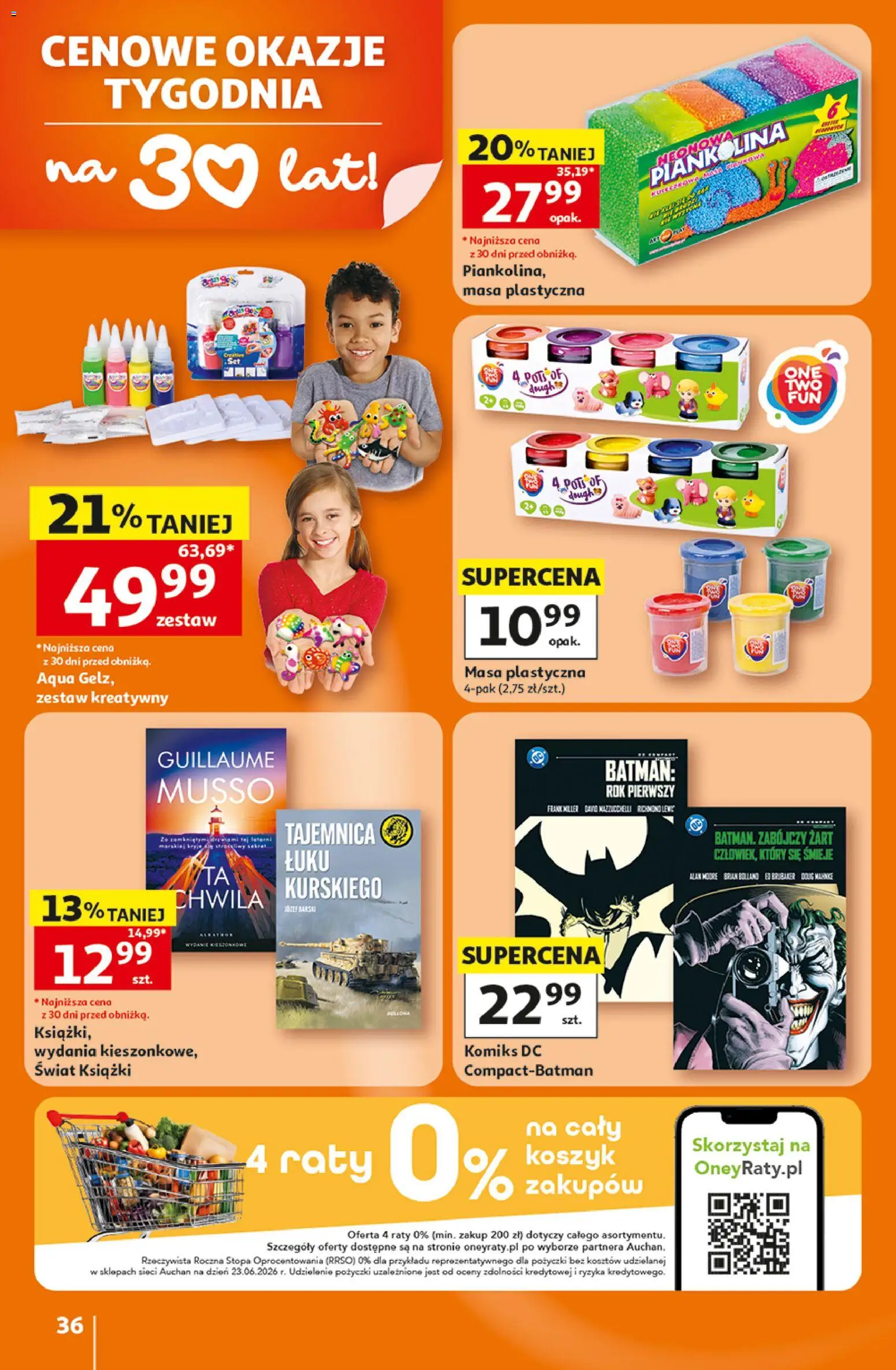 Auchan gazetka - 30 Lat Hipermarket od 16.07.2026 | Strona: 36 | Produkty: Książki