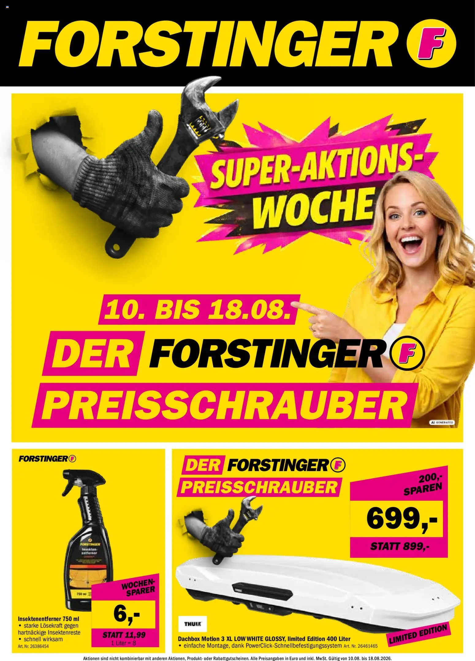 Forstinger Flugblatt gültig ab 10.08.2026 | Seite: 1
