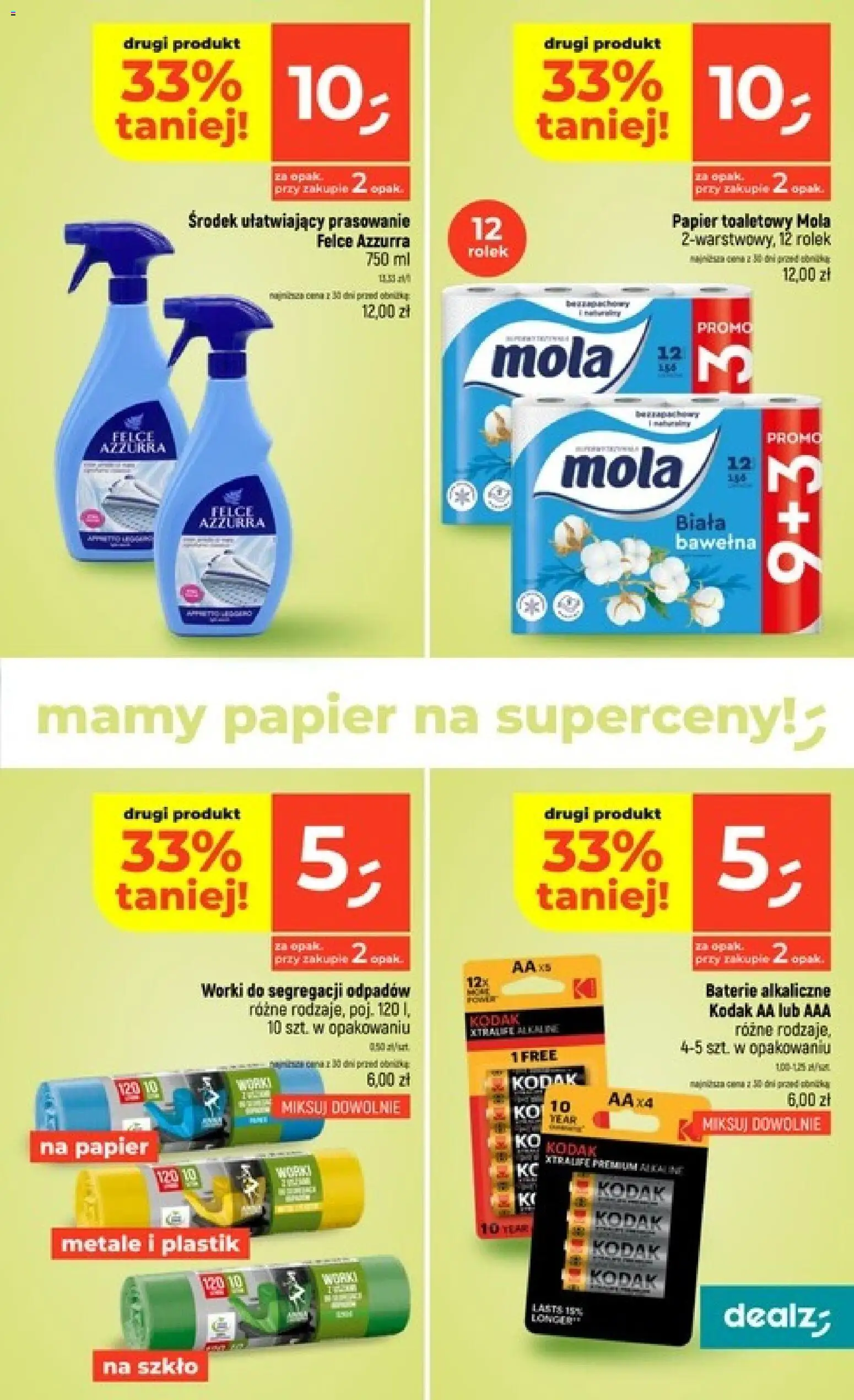 Dealz gazetka od 16.07.2026 | Strona: 41 | Produkty: Papier toaletowy, Baterie
