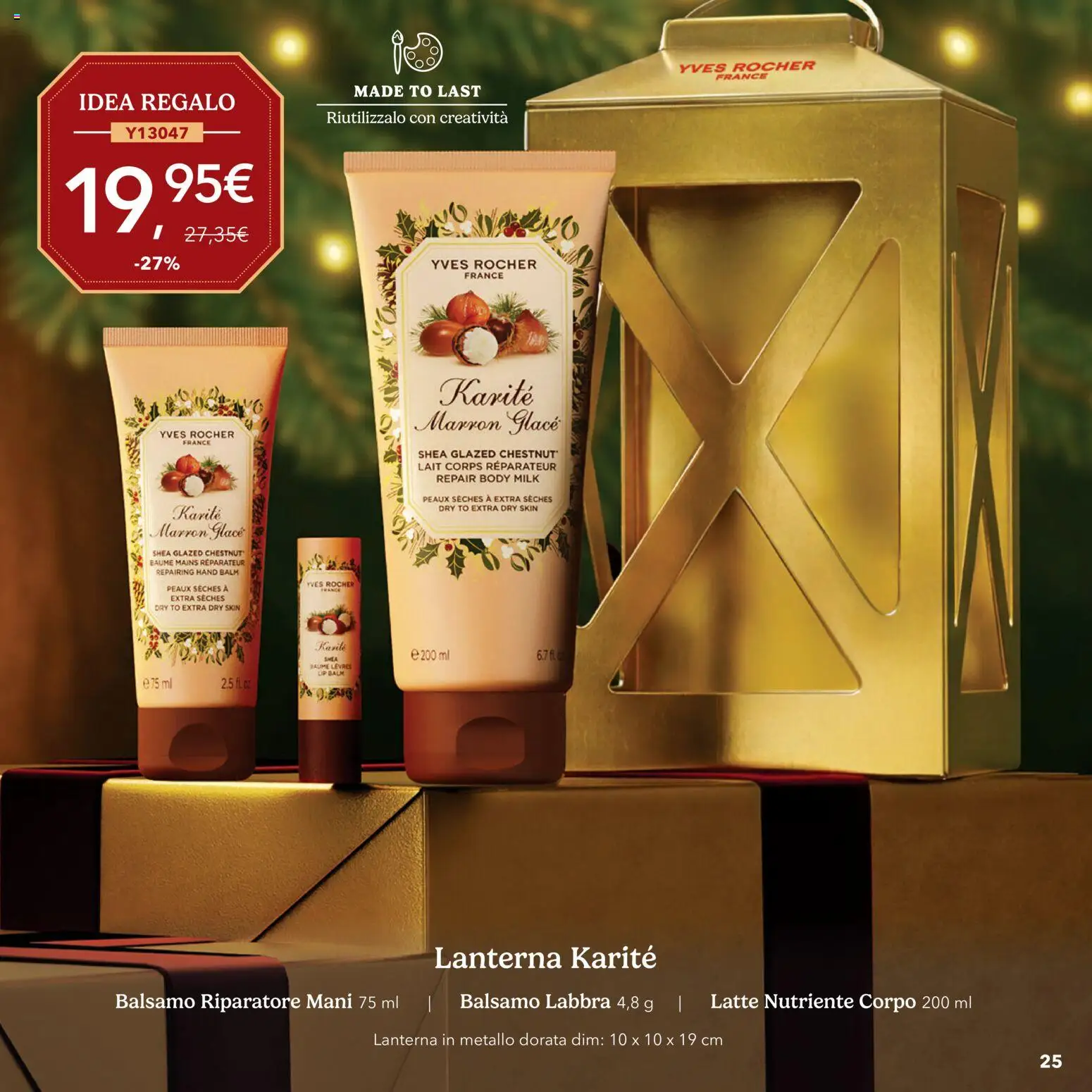 Volantino Yves Rocher del 20/10/2026 | Pagina: 25 | Prodotti: Balsamo, Latte, Lanterna