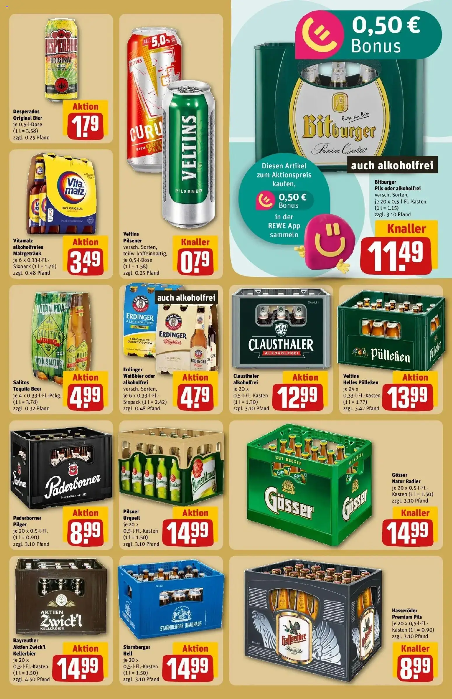 REWE Prospekt ab 05.10.2026 zum Blättern » Angebote | Seite: 21 | Produkte: Erdinger, Pils, Zitrone, Veltins