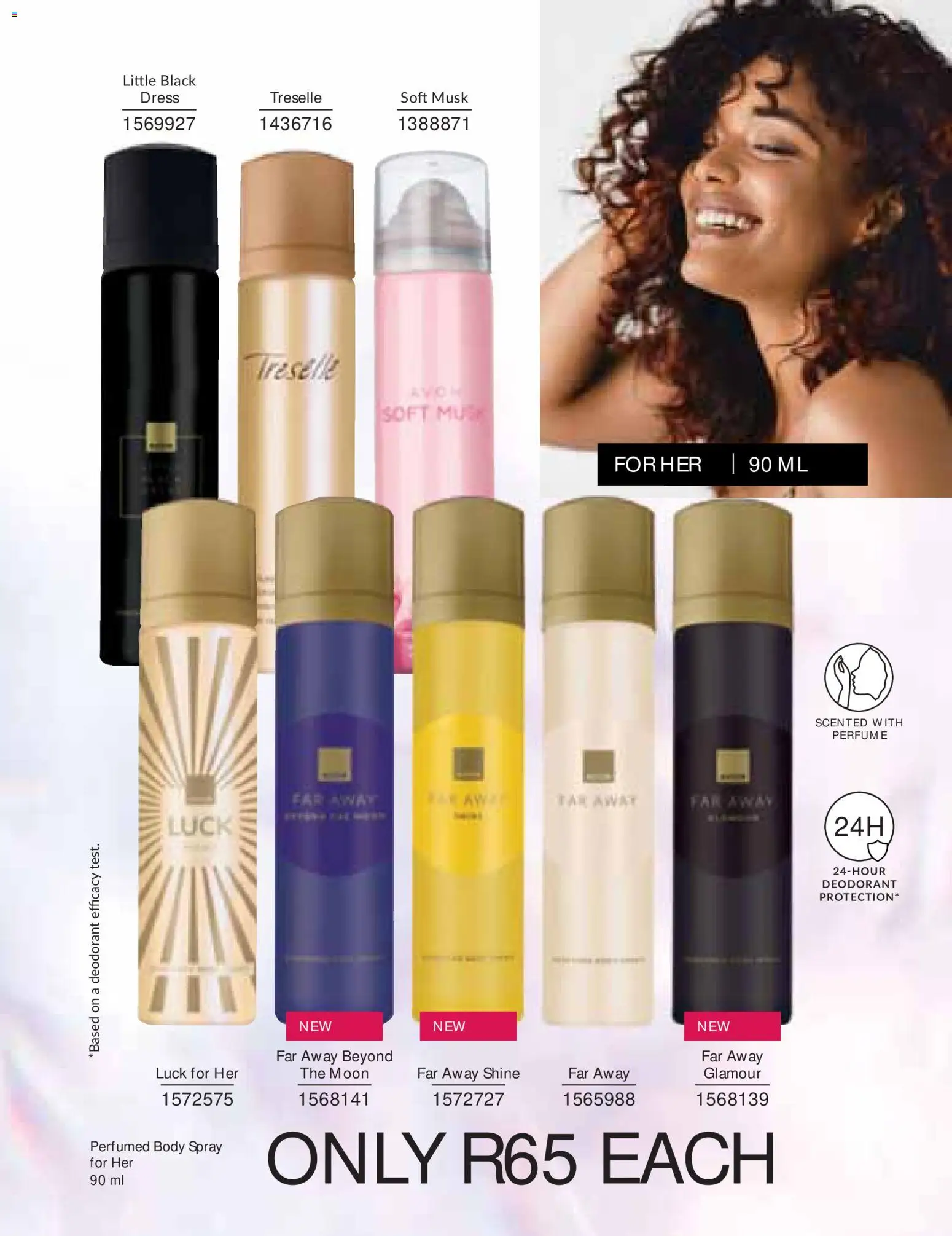 New Avon catalogue – valid from 01/08/2026 | Page: 69 | Products: Dress, Body spray, Perfume, Deodorant
