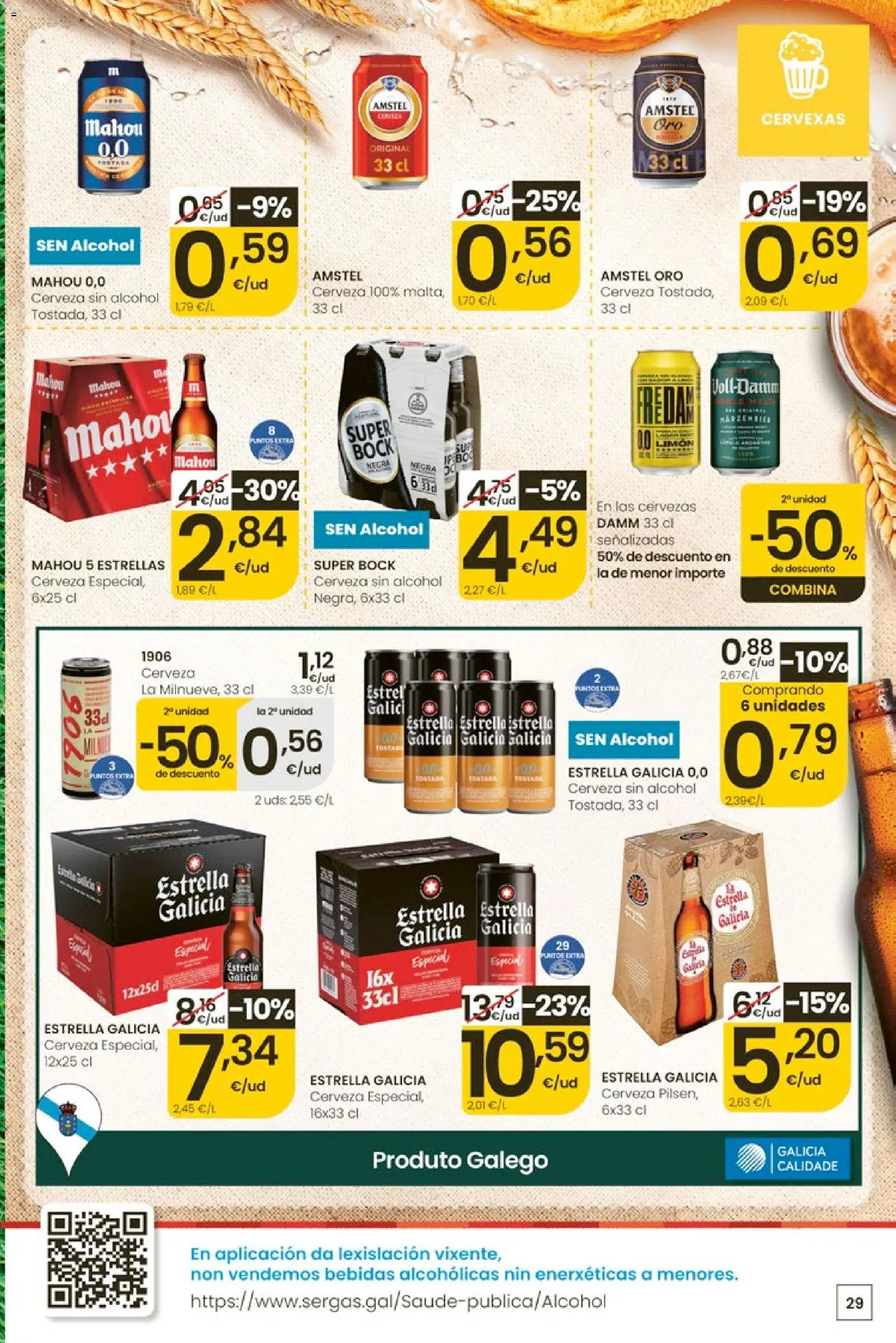Eroski Quieres ahorrar conmigo │ válido desde el 30.04.2026 | Página: 29 | Productos: Cerveza sin alcohol, Cerveza