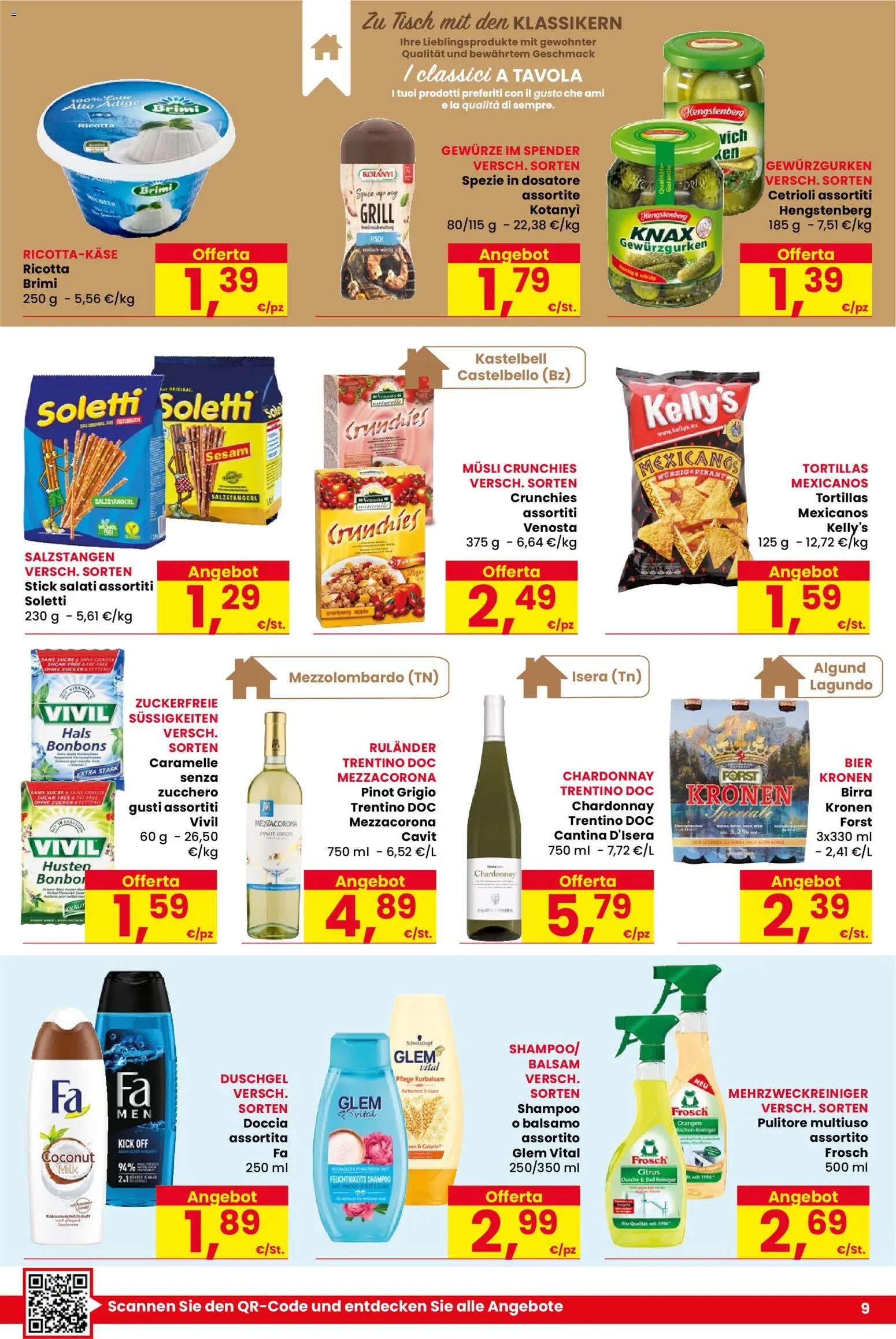 Volantino Despar del 20/08/2026 | Pagina: 9 | Prodotti: Birra, Caramelle, Spezie, Ricotta