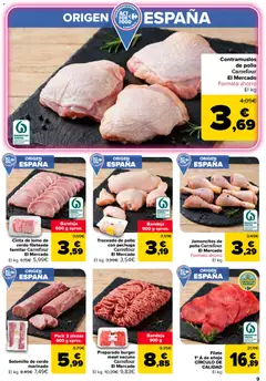 Vista previa Cinta de lomo de cerdo fileteada familiar Carrefour El Mercado, Cinta de lomo de cerdo fileteada familiar Carrefour El Mercado Bandeja 600 g aprox. válido desde el 28/07/2026 | Página: 9