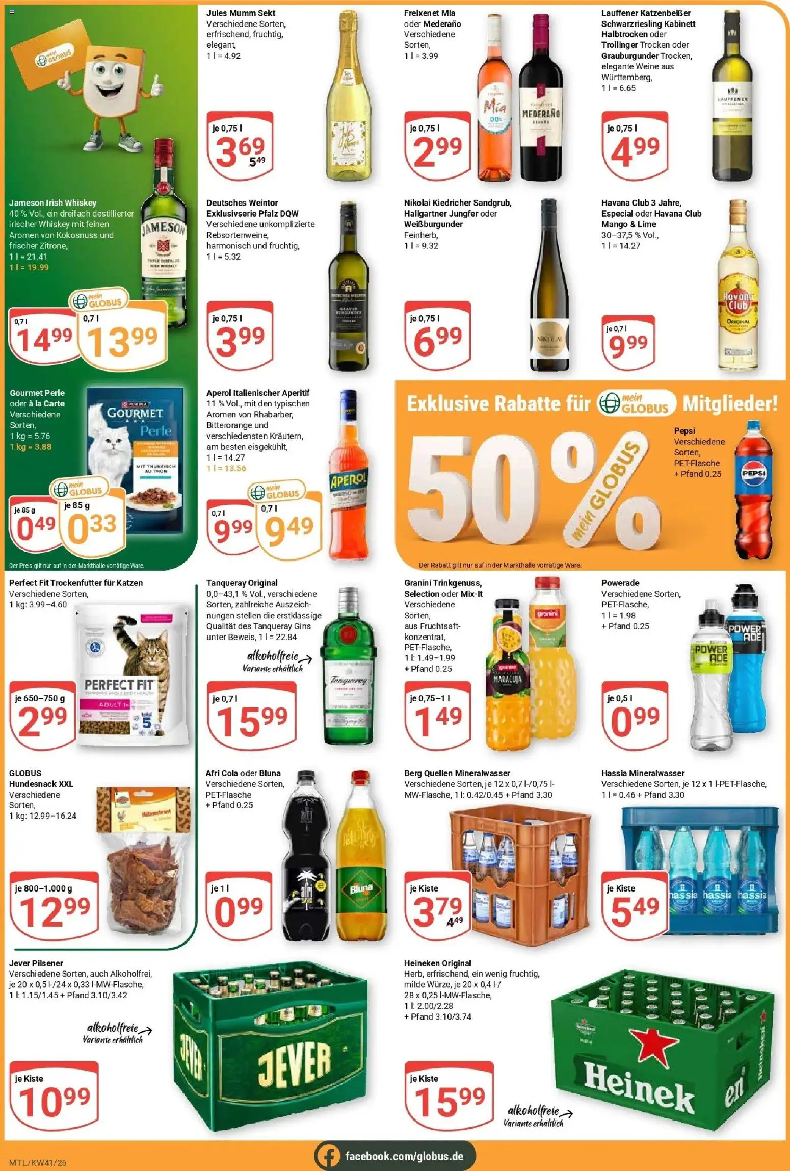Globus Prospekt Maintal-Dörnigheim (ab 05.10.2026) » Angebote online | Seite: 3 | Produkte: Jameson, Heineken, Granini, Fruchtsaft