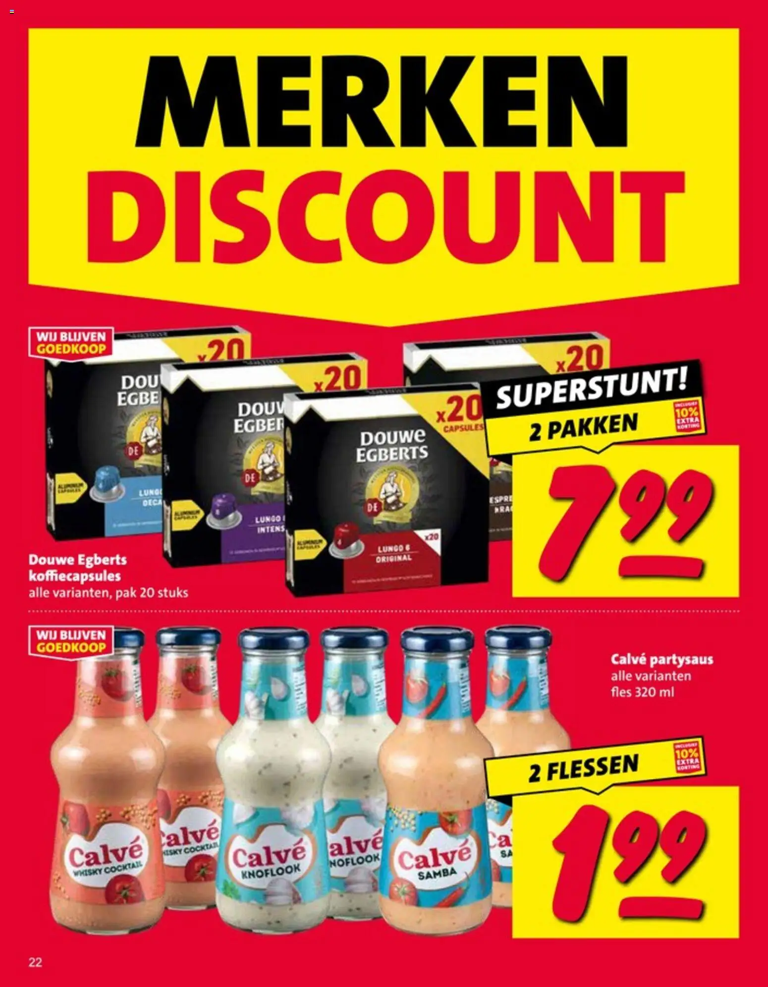 {H1} | Pagina: 22 | Producten: Koffiecapsules, Fles, Whisky, Knoflook