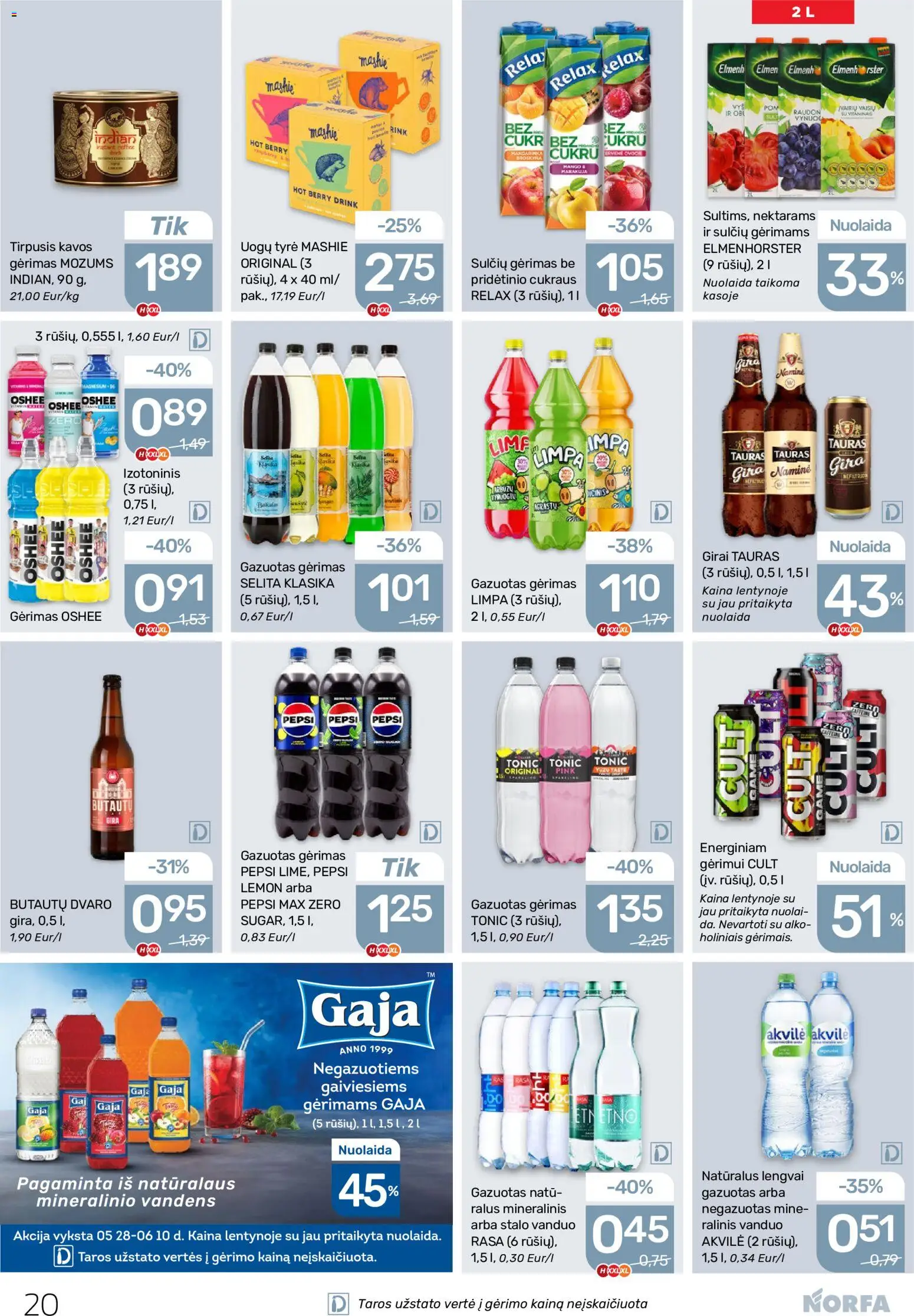 NORFA akcijos nuo 28.05.2026 | Puslapis: 20 | Prekių: Tyrė