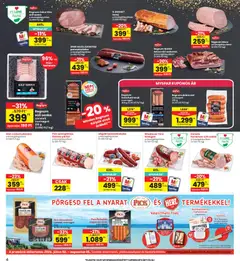 Interspar akciós újság - amely érvényes a következő dátumtól: 2026.07.02. | Oldal: 4 | Termékek: Pick, Frankfurti virsli, Szalonna, Felvágott