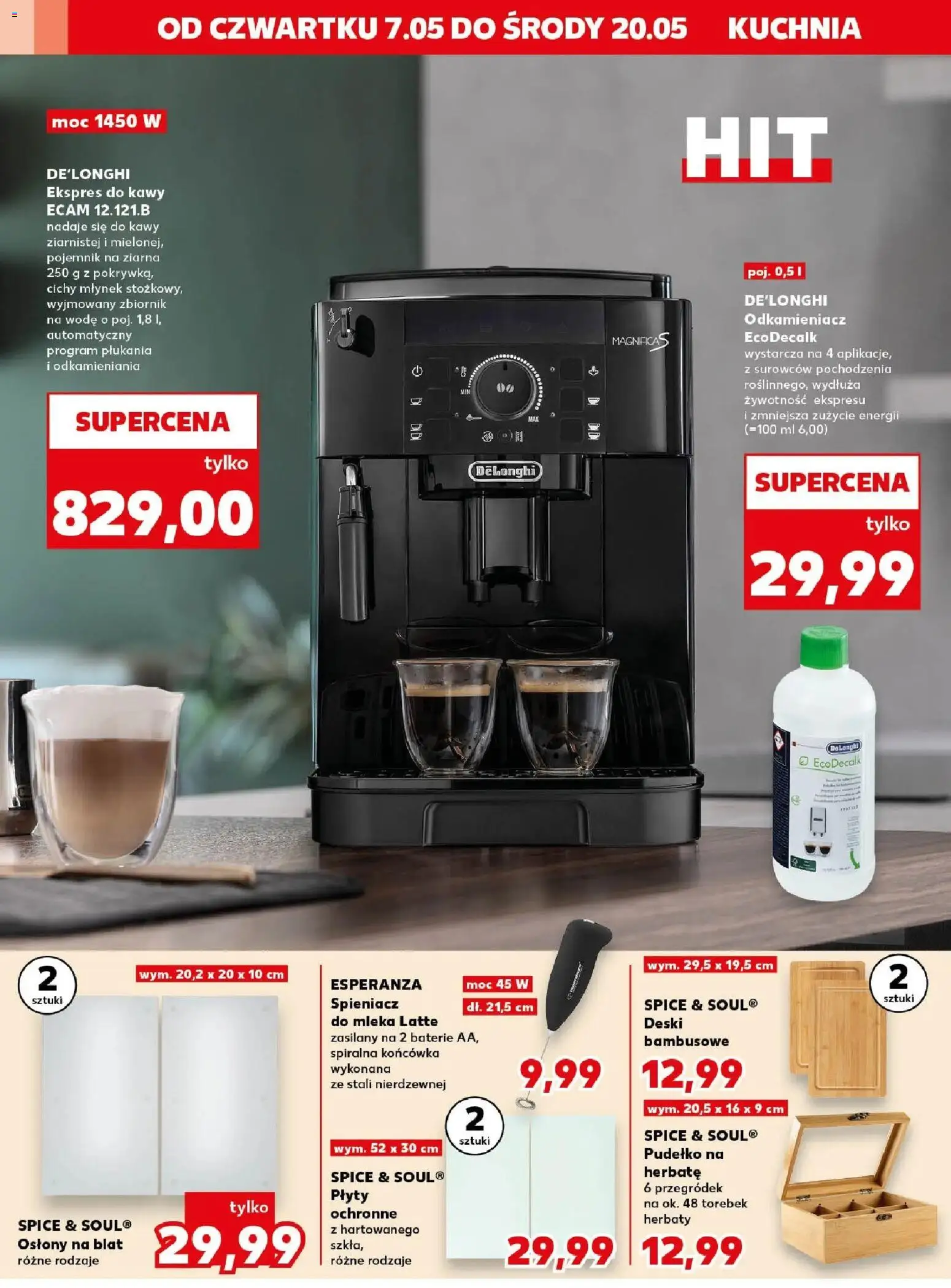 Kaufland gazetka - Złap Okazje od 07.05.2026 | Strona: 14 | Produkty: Ekspres do kawy, Baterie, Młynek, Pudełko