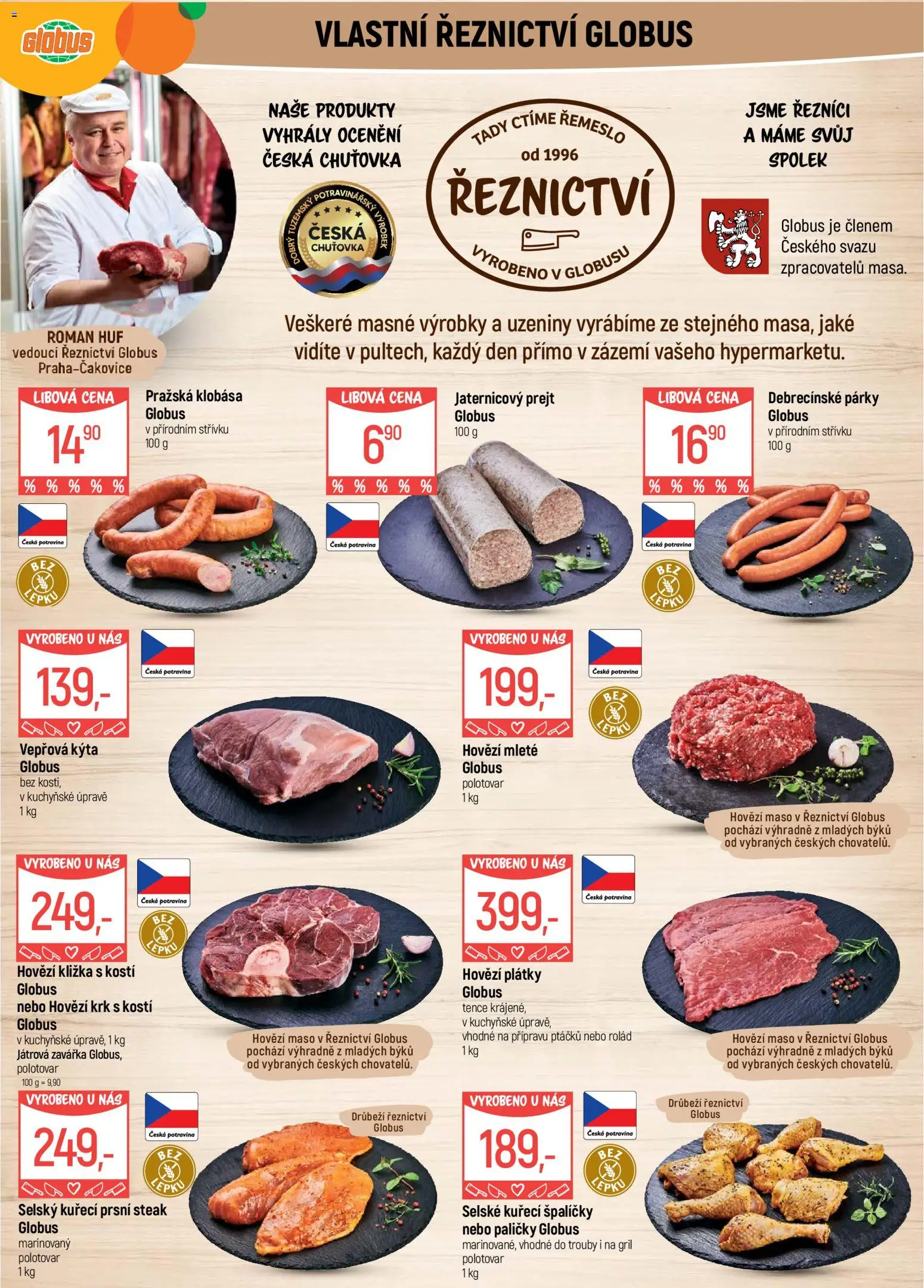 Globus leták - Praha Čakovice od 06.05.2026 | Strana: 5 | Produkty: Hovězí kližka, Gril, Maso, Vepřová Kýta