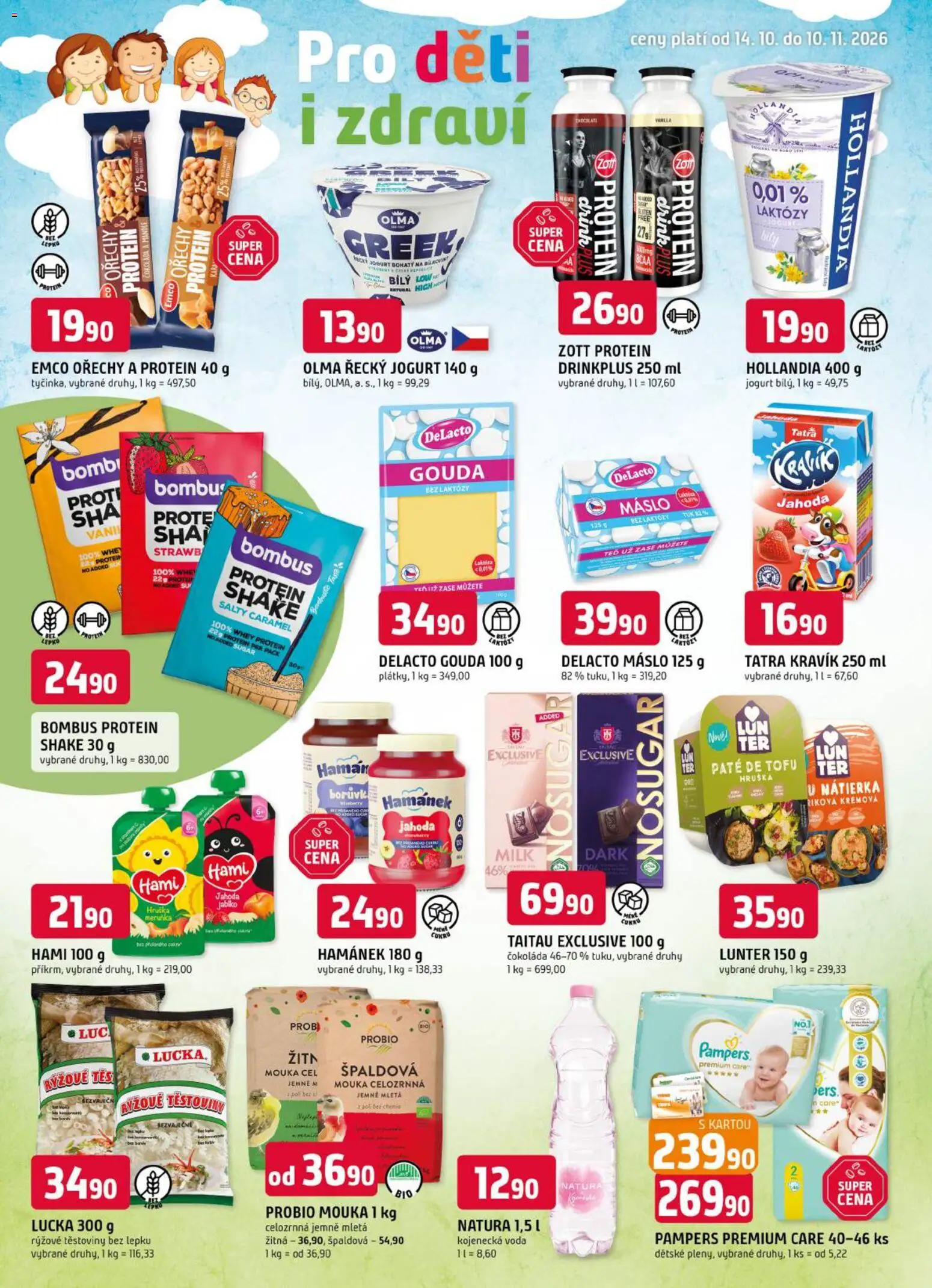 Trefa leták od 14.10.2026 | Strana: 8 | Produkty: Řecký jogurt, Máslo, Čokoláda, Ořechy