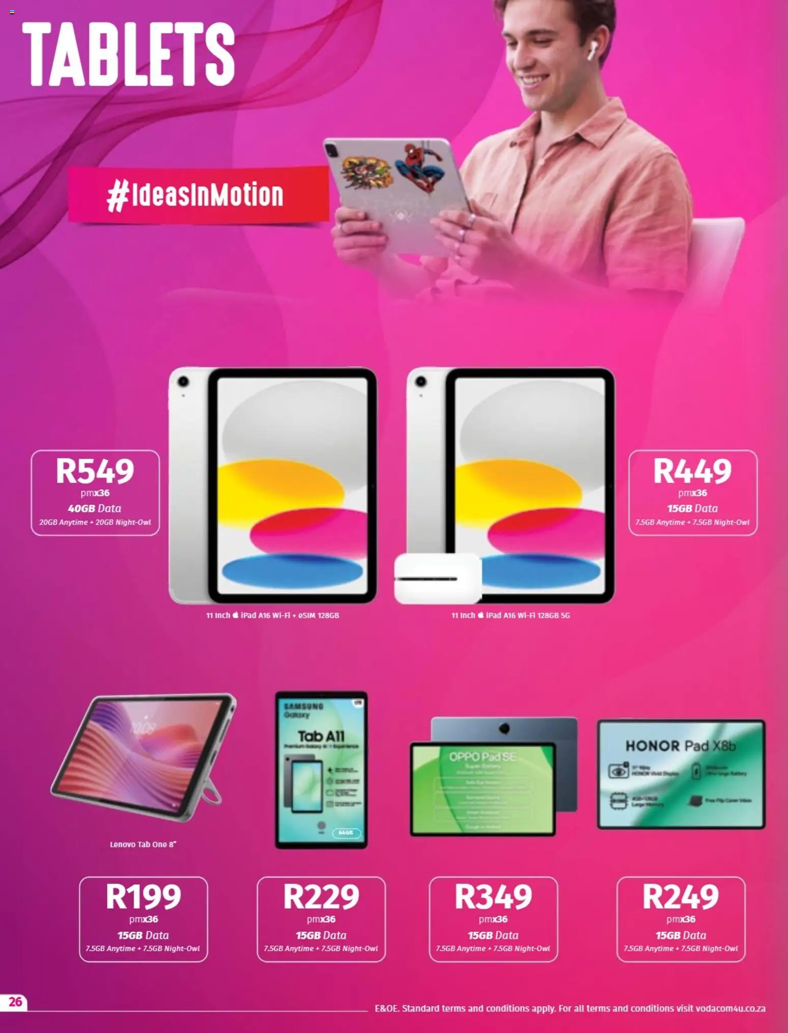New Vodacom catalogue – valid from 08/09/2026 | Page: 26 | Products: Data