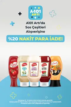 13.06.2026 tarihinden itibaren geçerli olan A101 kataloğu önizlemesi | Sayfa: 5 | Ürünler: Peynir, Ketçap, Mayonez, Sos