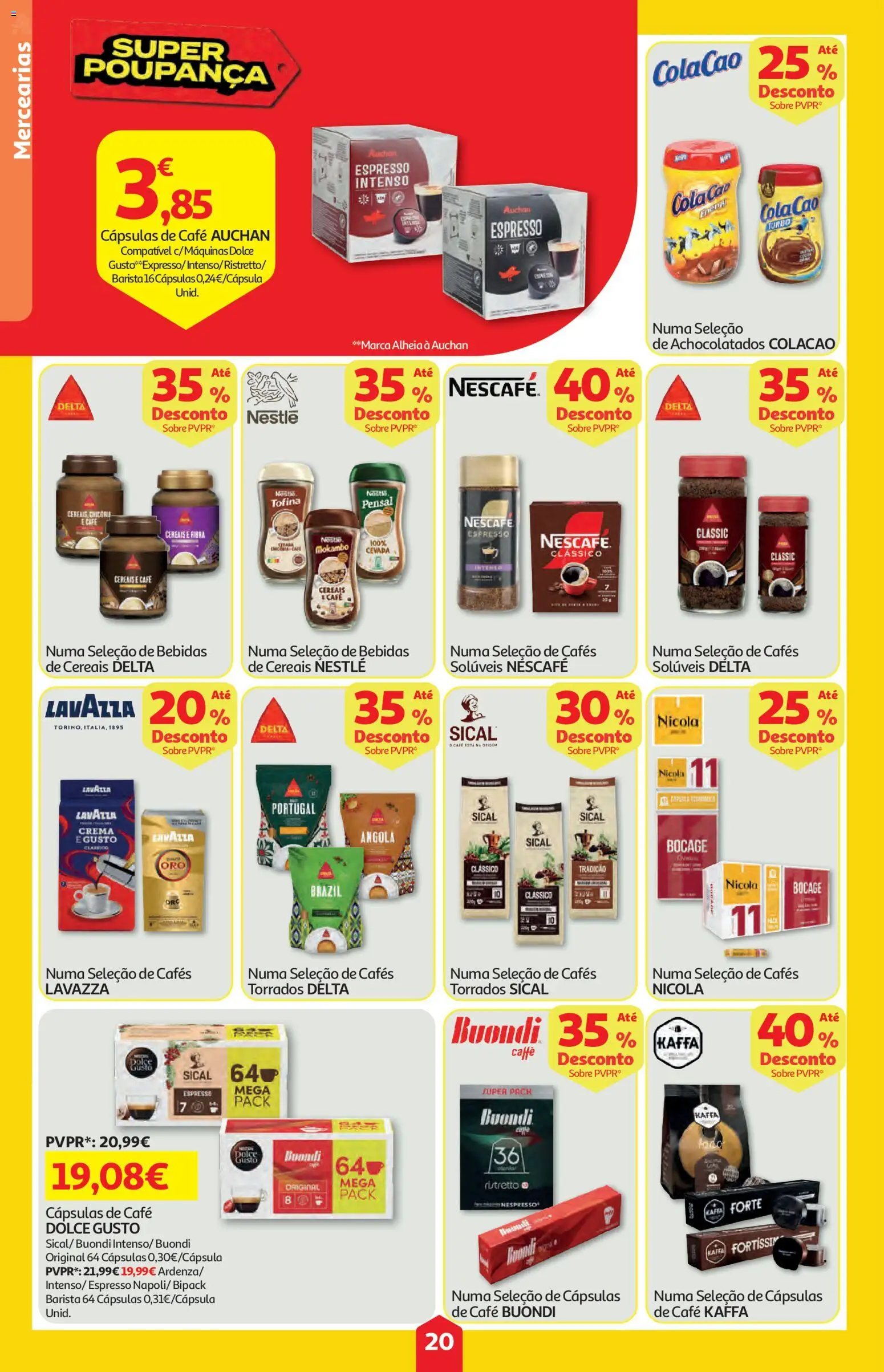 Auchan folheto │ válido de 25/06/2026 | Página: 20 | Produtos: Nestlé, Café, Dolce gusto, Cereais