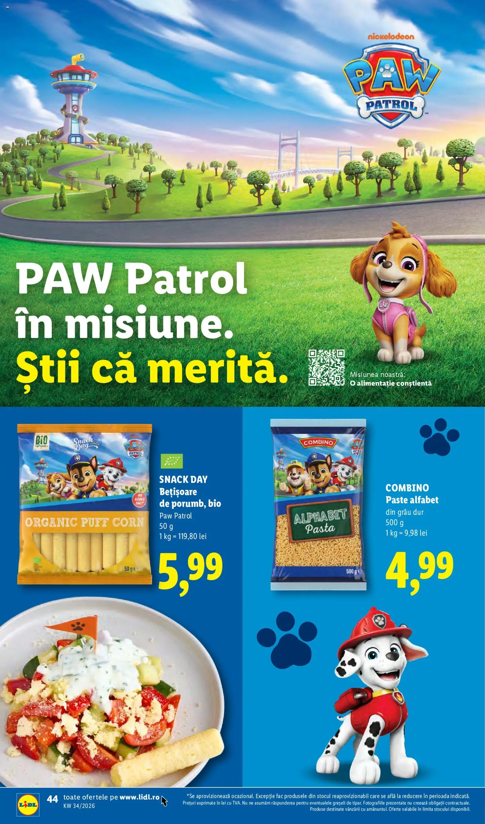 Noul catalog Lidl – valabil de la 17.08.2026 | Pagină: 44 | Produse: Bio, Combino, Paste