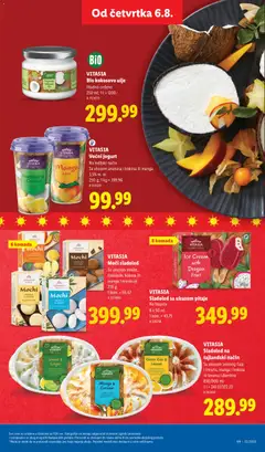 VITASIA Bio kokosovo ulje, Hladno ceđeno, 250 ml; 1 l = 1200.- - pregled Lidl kataloga - važi od 06.08.2026 | Strana: 55