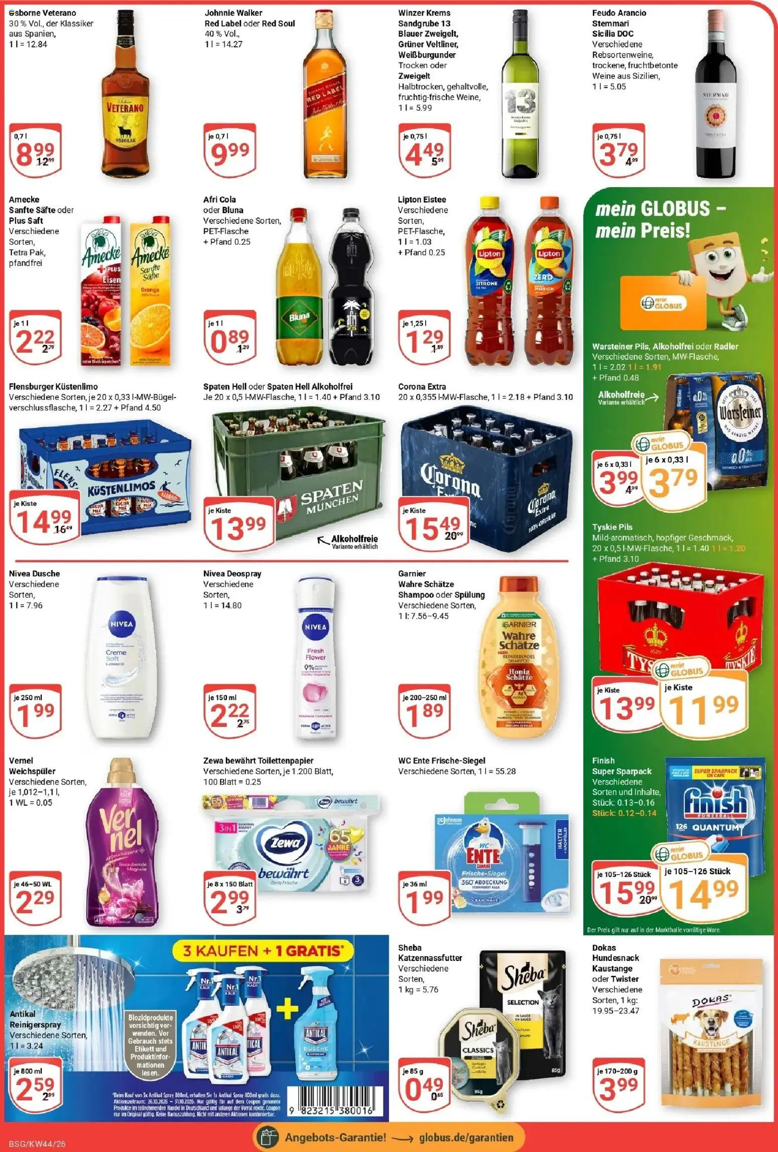 Globus Prospekt Braunschweig – gültig ab 26.10.2026 | Seite: 5 | Produkte: Zewa, Shampoo, Spülung, Creme