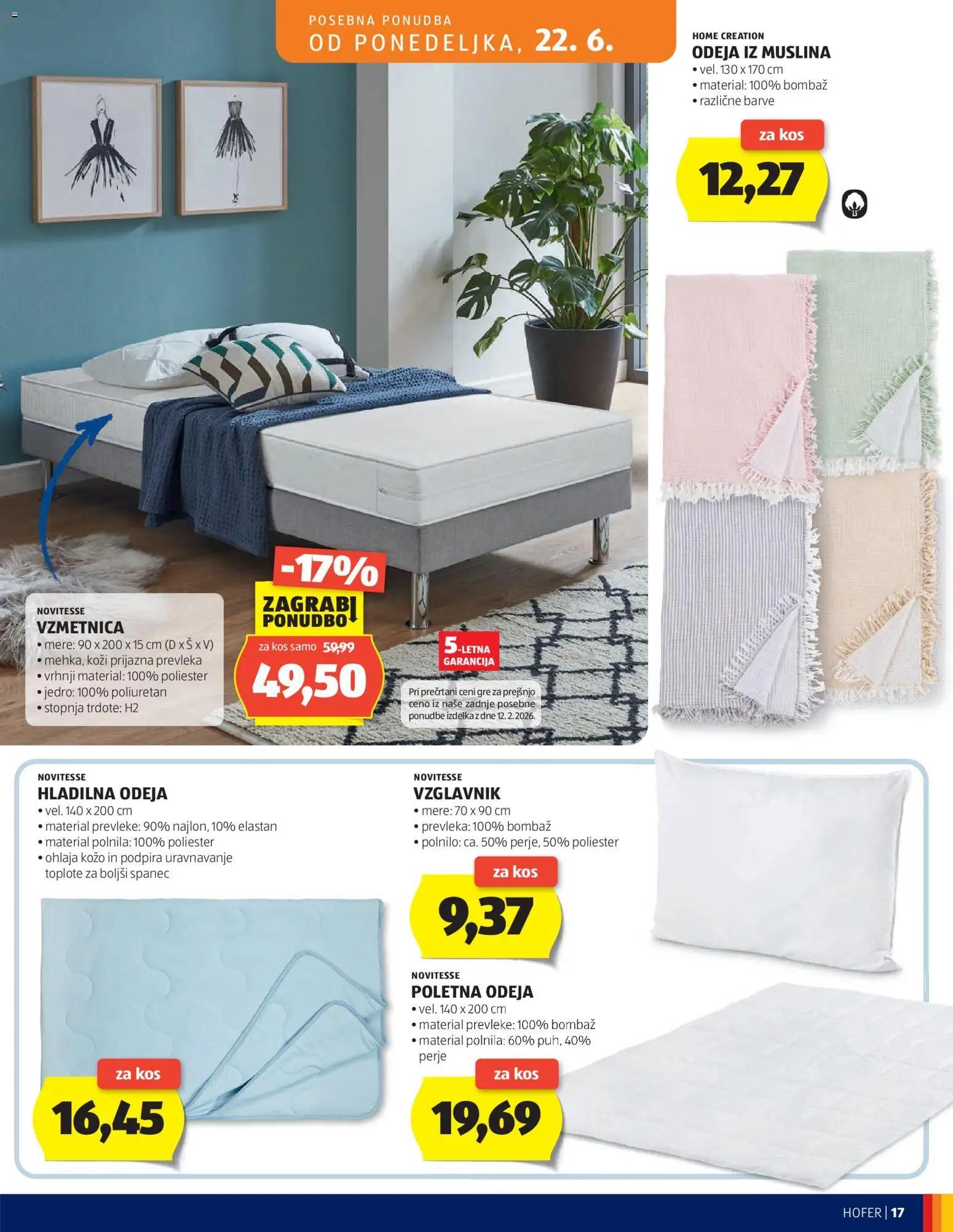 Novi Hofer katalog ponudbe – veljaven od 17.06.2026 | Stran: 17