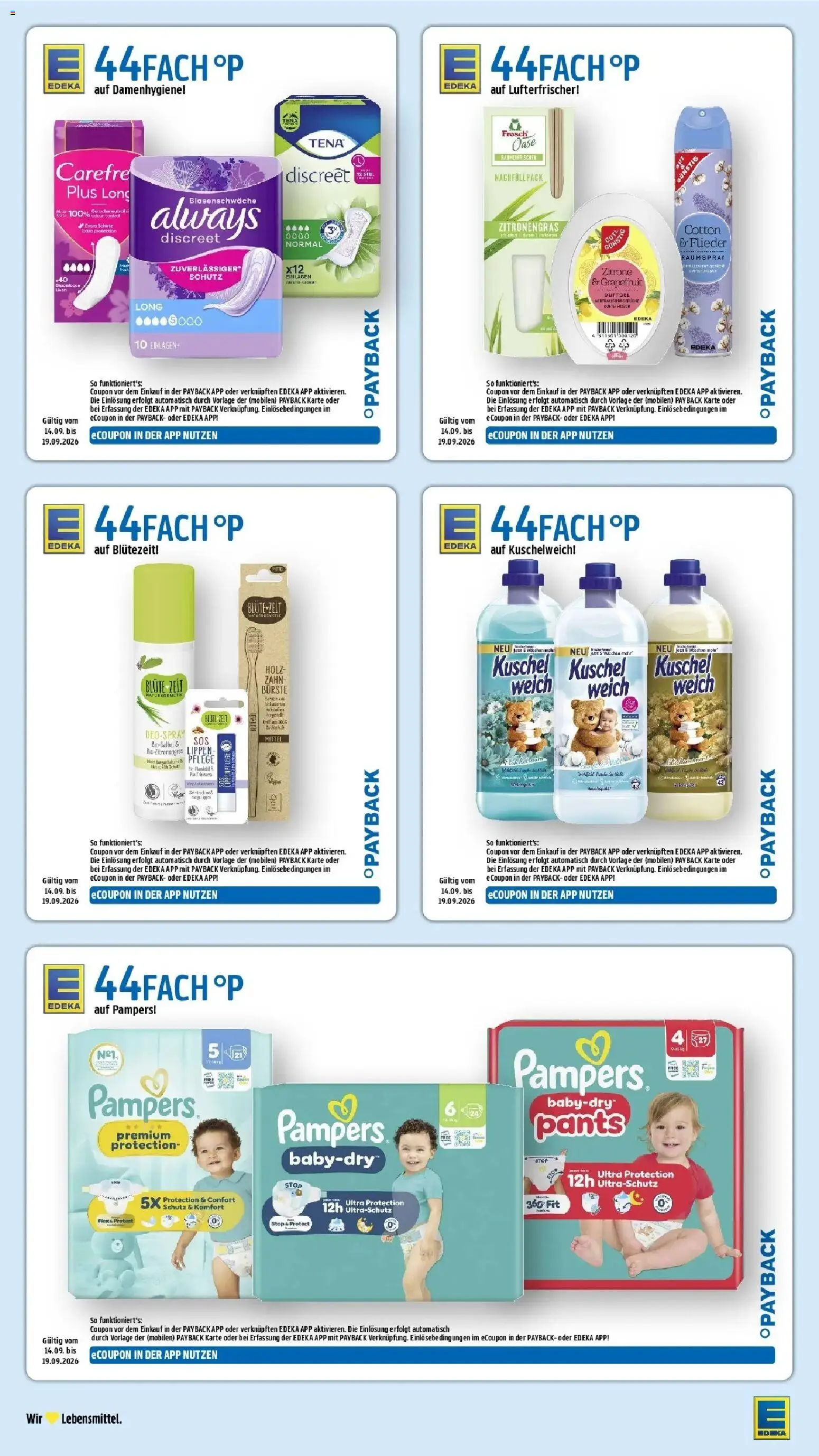 Edeka Prospekt Bad Camberg (ab 14.09.2026) » Angebote Online | Seite: 34 | Produkte: Kuschelweich, Bürste, Zitrone, Deospray