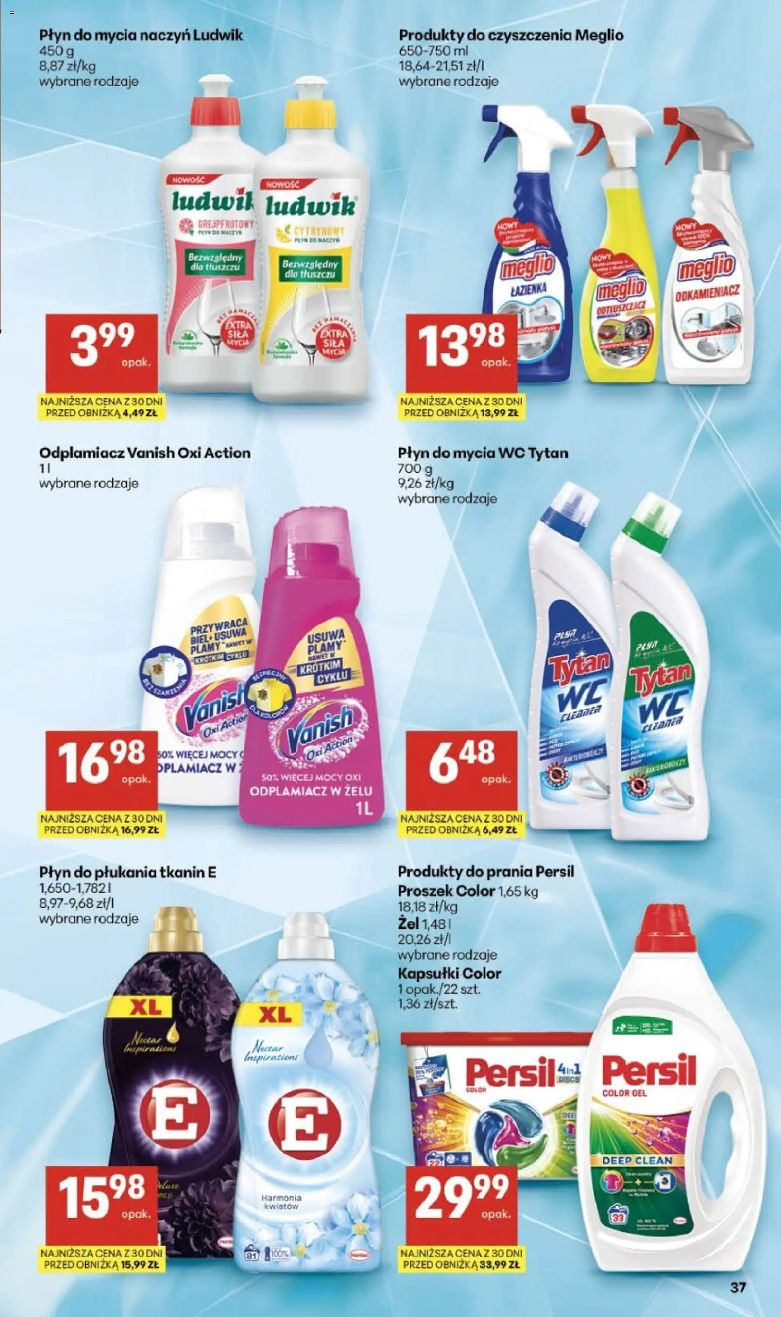 Delikatesy Centrum gazetka - Sklepy Własne od 06.08.2026 | Strona: 37 | Produkty: Meglio, Vanish, Persil, Odplamiacz