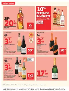 Auchan - Prévisualisation de ITALIE PROSECCO DOC TREVISO, Mionetto Brut ou Rosé 75 cl valide à partir de 07/07/2026 | Page: 8 | Produits: Whisky, Italie prosecco, Champagne, Prosecco