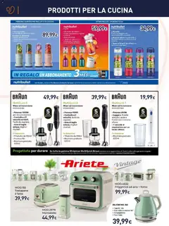 Anteprima del volantino Unieuro volantino Cucina valido a partire dal 11/06/2026 | Pagina: 5 | Prodotti: Friggitrice ad aria, Bollitore, Mixer, Friggitrice