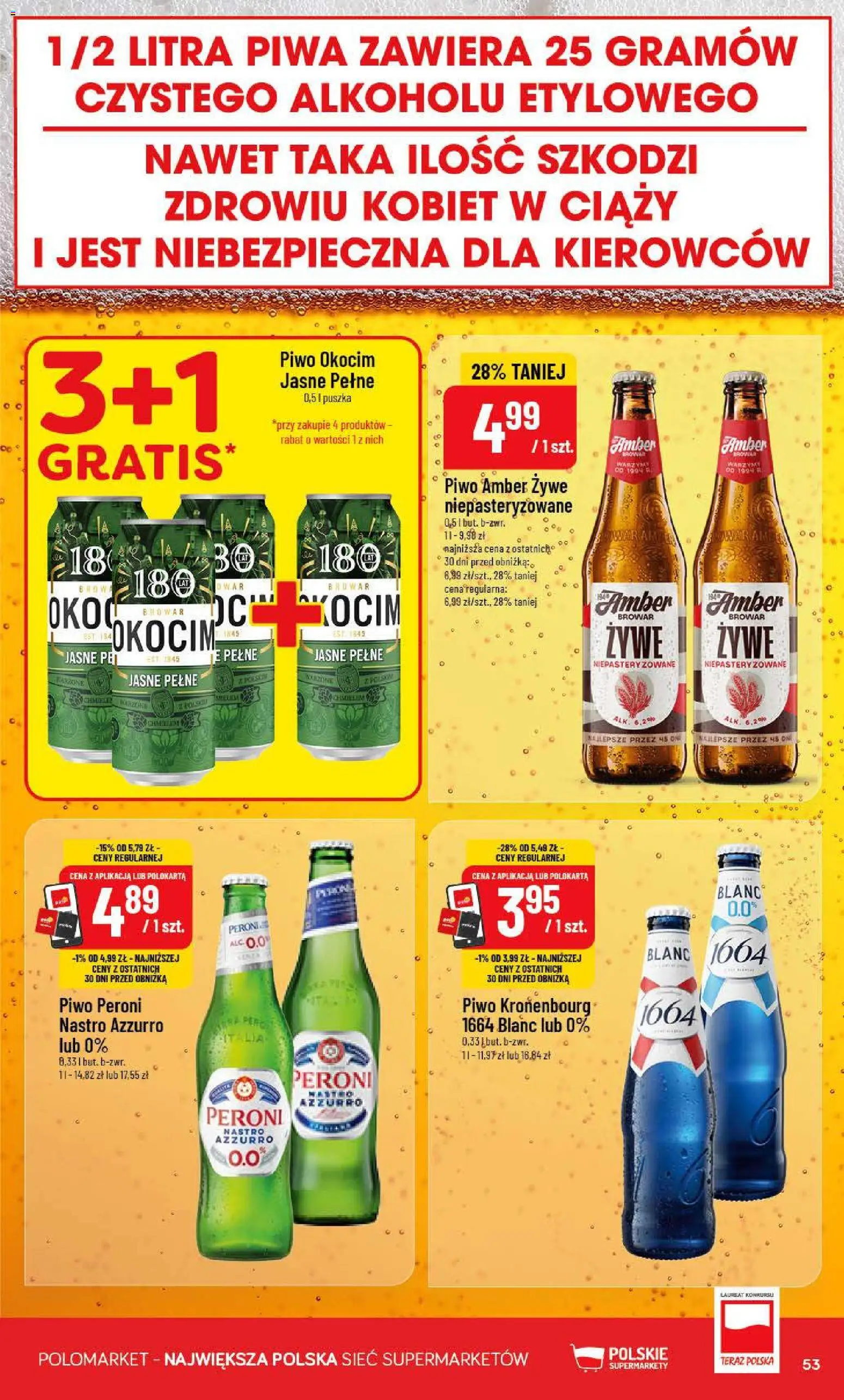 POLOmarket gazetka od 15.07.2026 | Strona: 53 | Produkty: Piwo