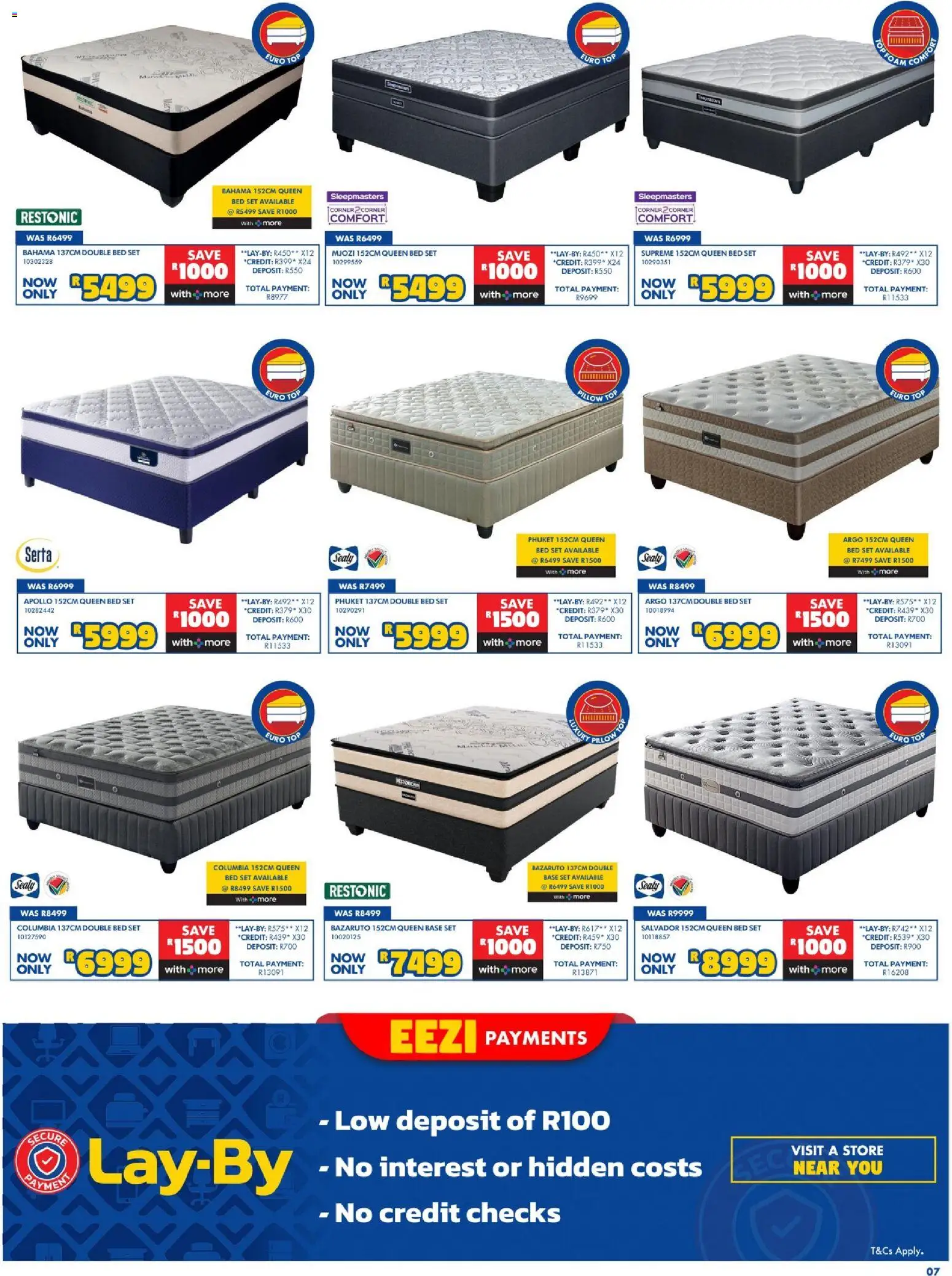 New Russells catalogue – valid from 20/08/2026 | Page: 7 | Products: Double bed, Queen bed, Bed
