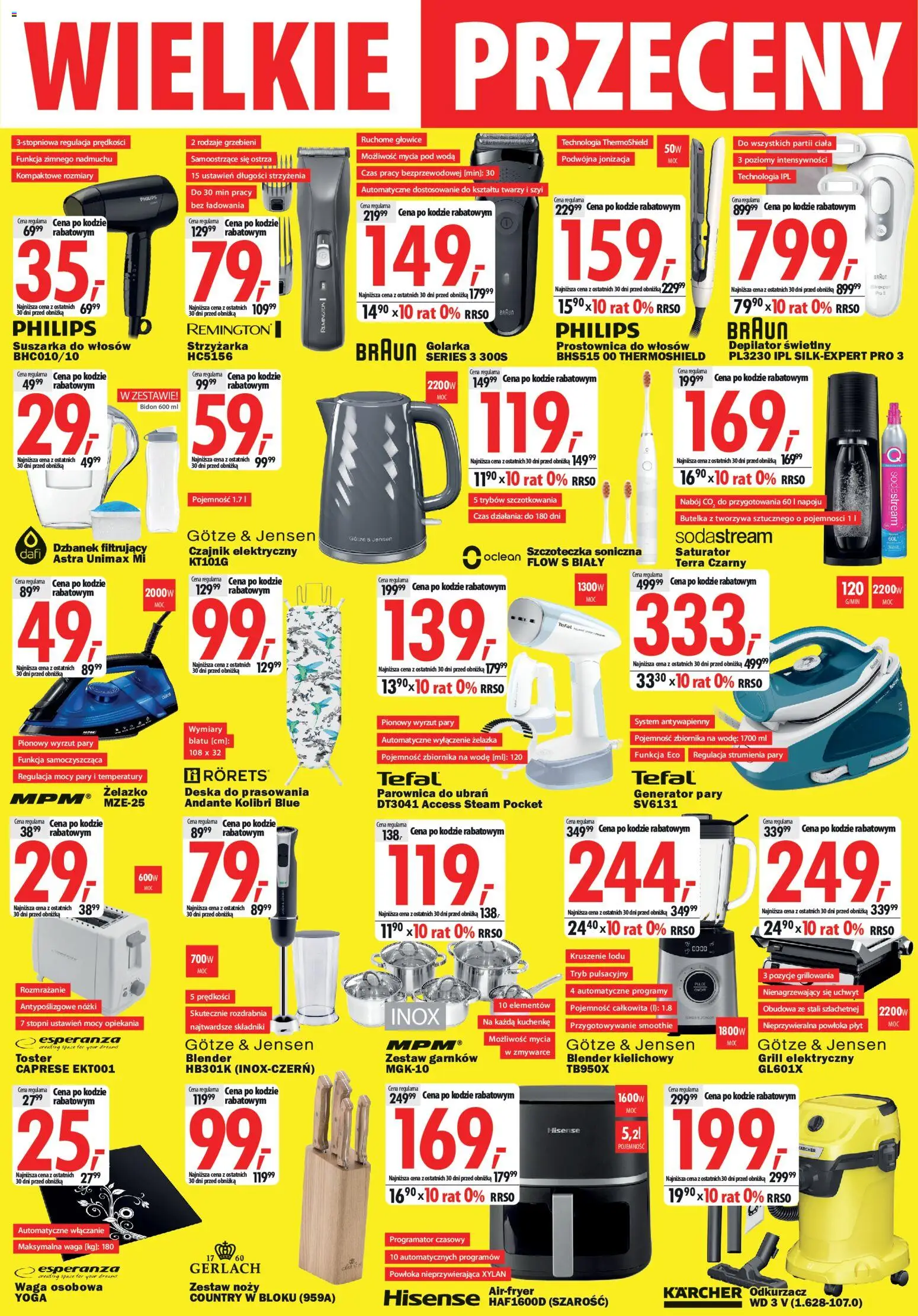 Mediaexpert promocje - Wielkie przeceny od 21.05.2026 | Strona: 6 | Produkty: Dzbanek, Waga, Grill, Suszarka do włosów