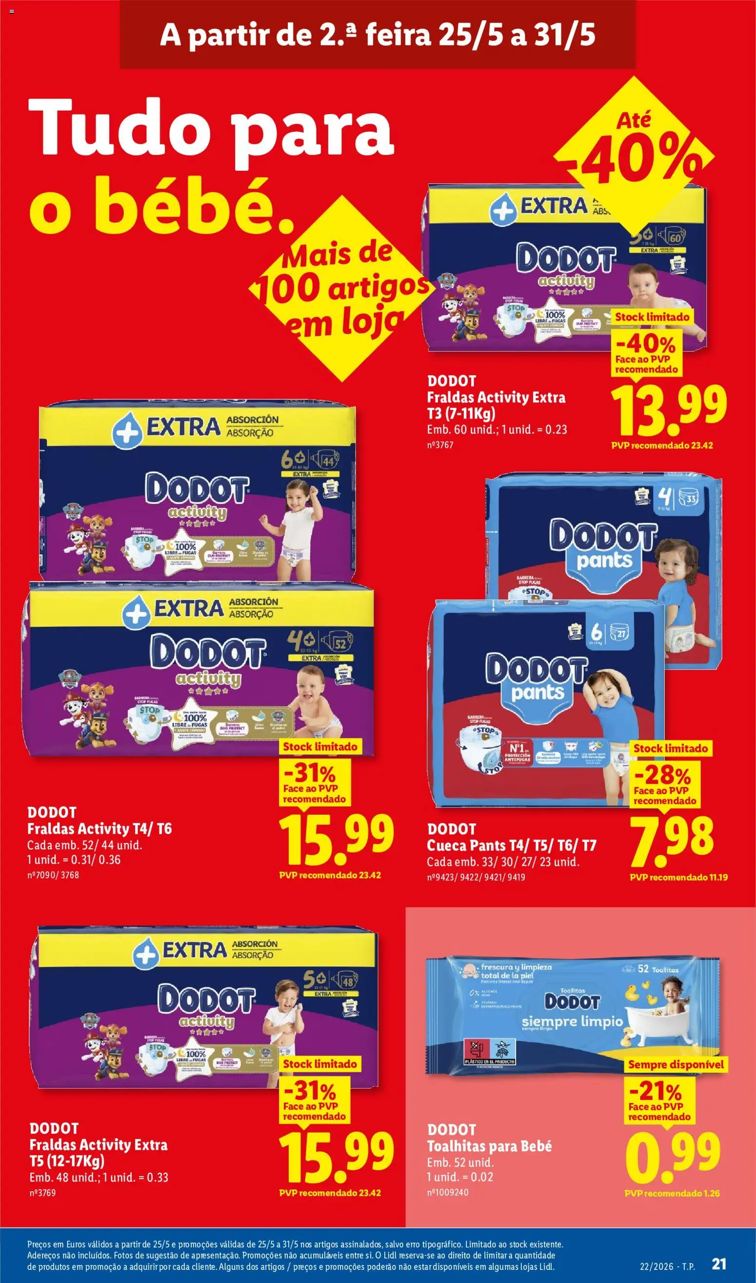 Lidl folheto │ válido de 25.05.2026 | Página: 21 | Produtos: Fraldas