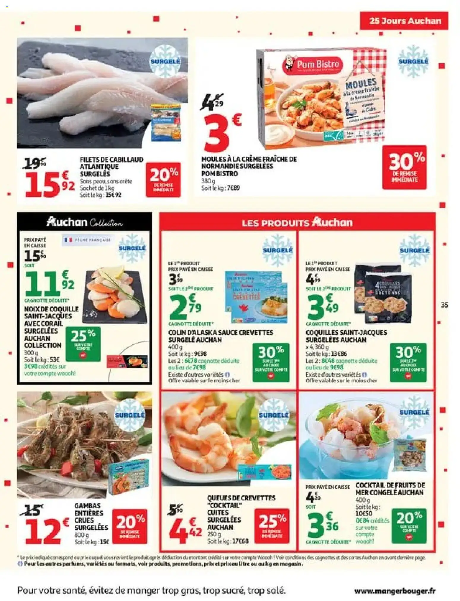 {H1} | Page: 35 | Produits: Moules, Crevettes, Cocktail, Coquille saint-jacques
