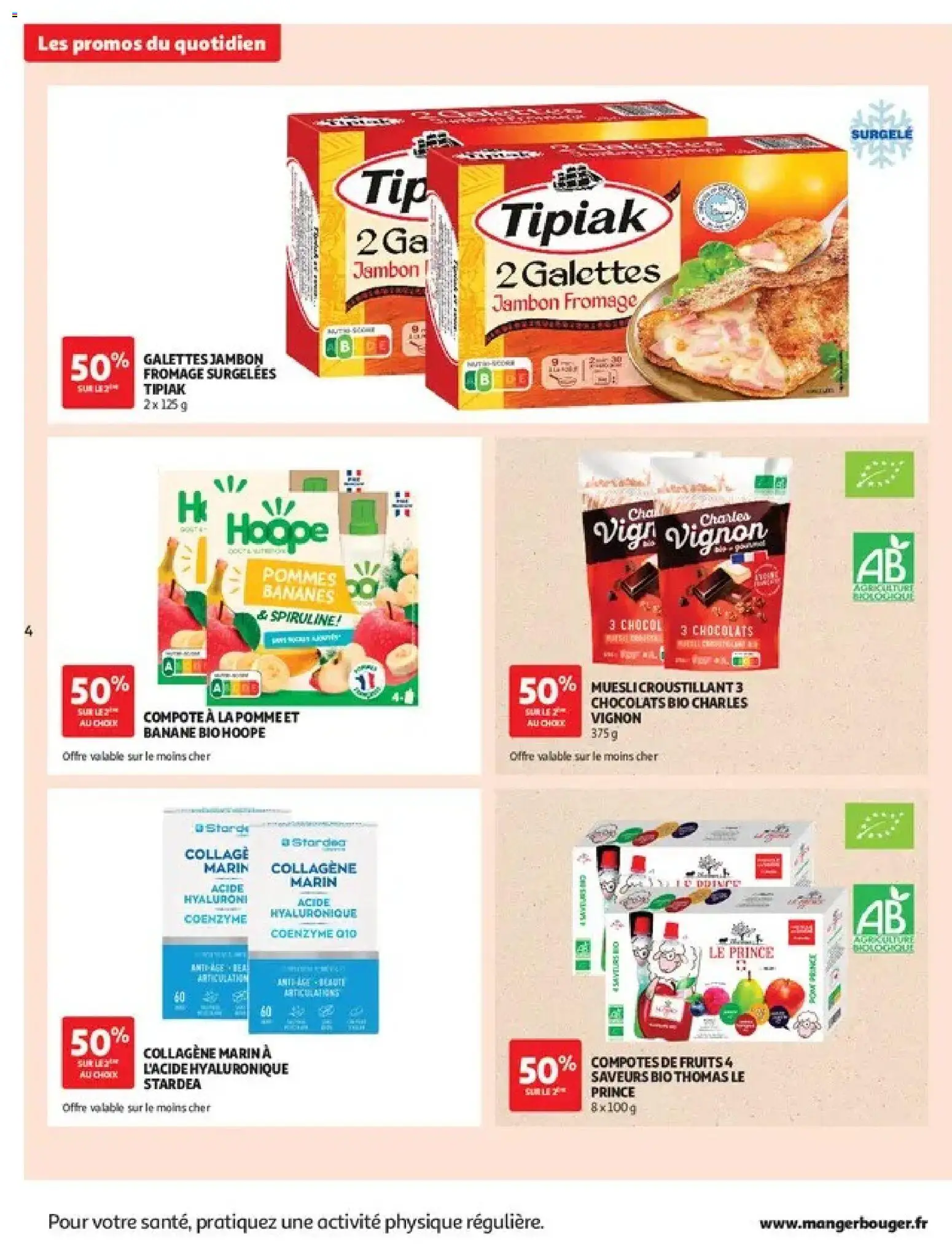 {H1} | Page: 4 | Produits: Fruits, Fromage, Jambon, Pommes