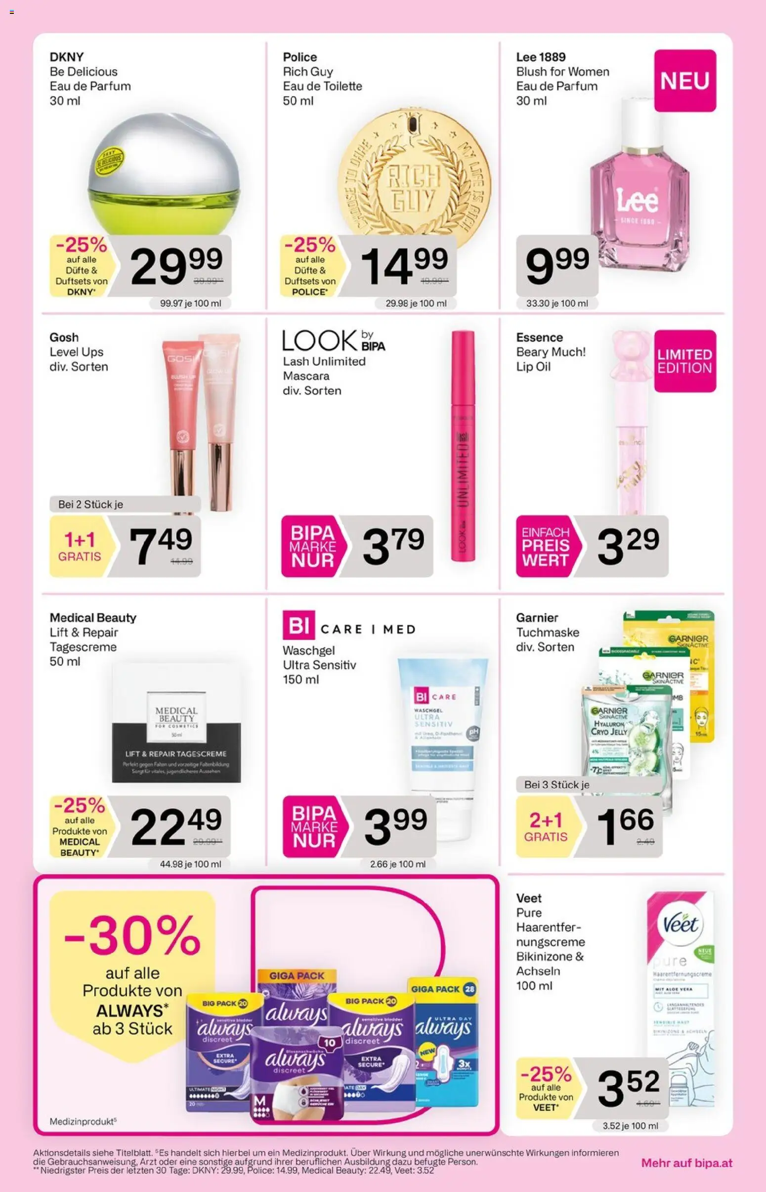 Bipa Flugblatt gültig ab 06.08.2026 | Seite: 4 | Produkte: Toilette, Parfüm, Eau de Toilette