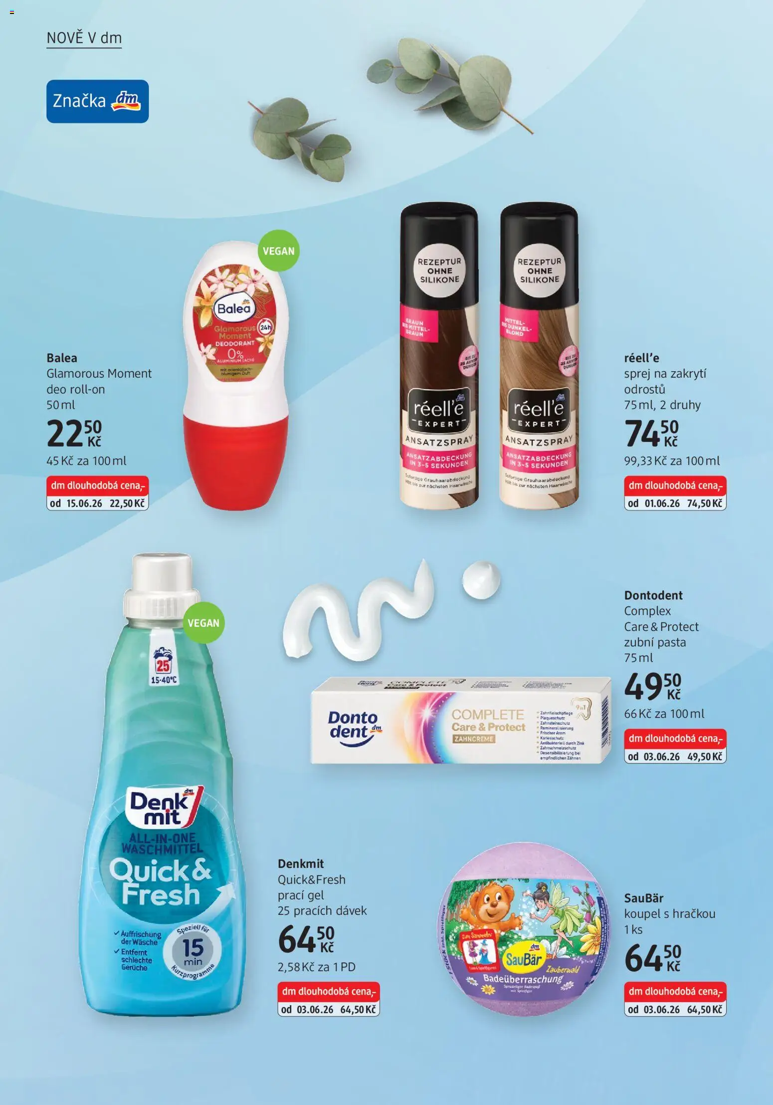 dm drogerie leták od 30.06.2026 | Strana: 12 | Produkty: Vegan, Deodorant, Zubní pasta, Prací gel