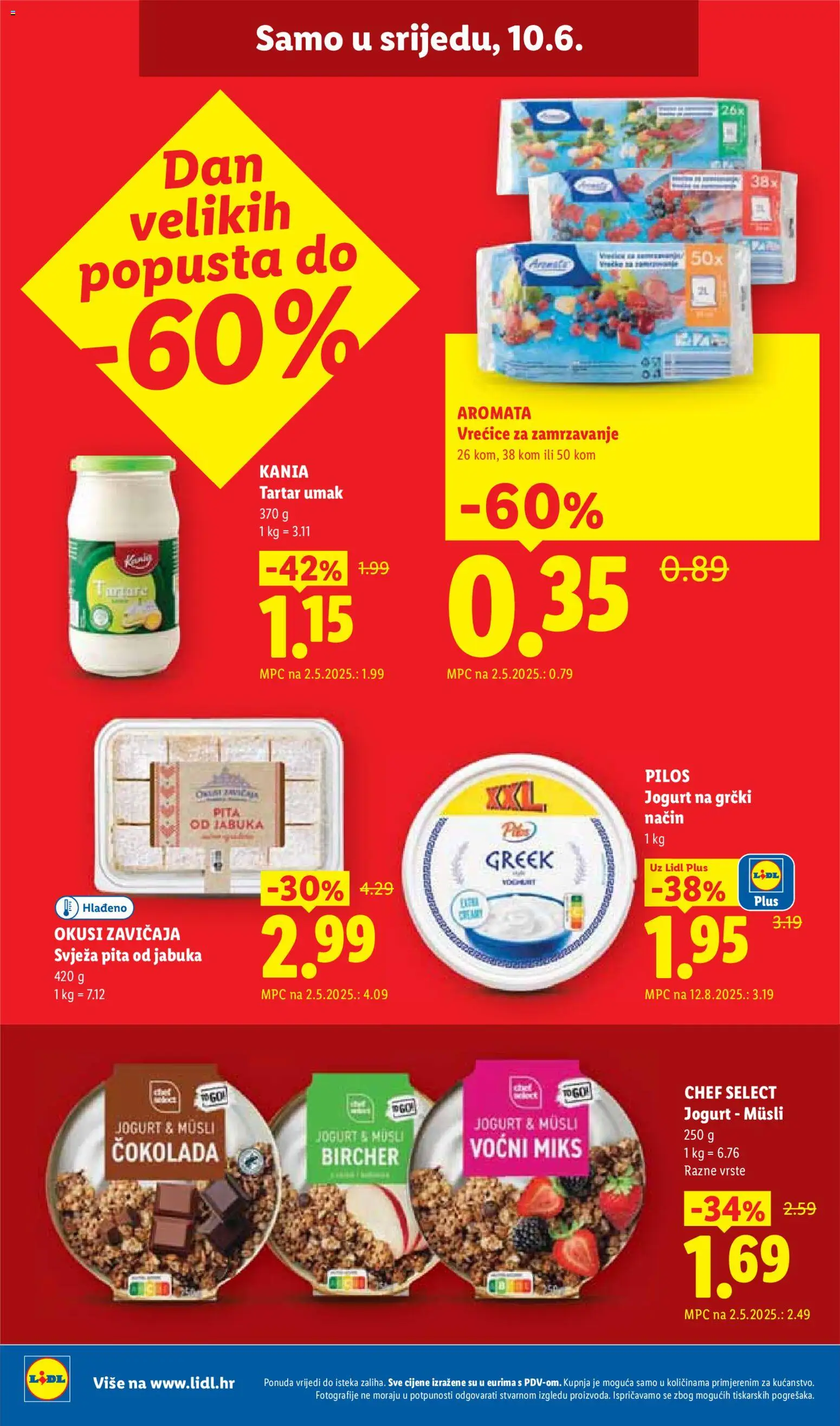 Lidl katalog | vrijedi od 08.06.2026 | Stranica: 28 | Proizvodi: Jogurt, Čokolada, Pita, Musli