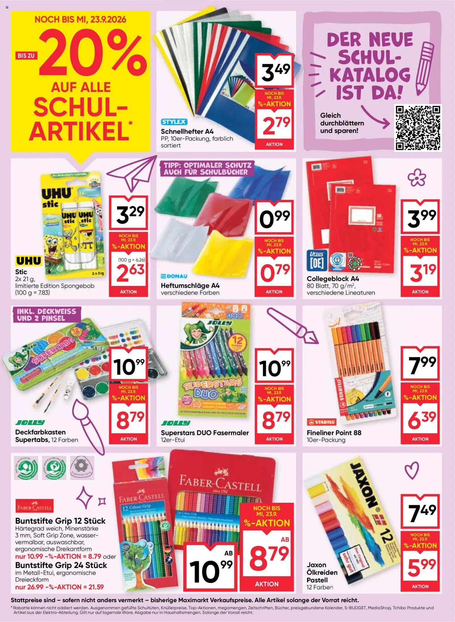 Maximarkt Flugblatt gültig ab 03.09.2026 | Seite: 18 | Produkte: Wasser, Pinsel