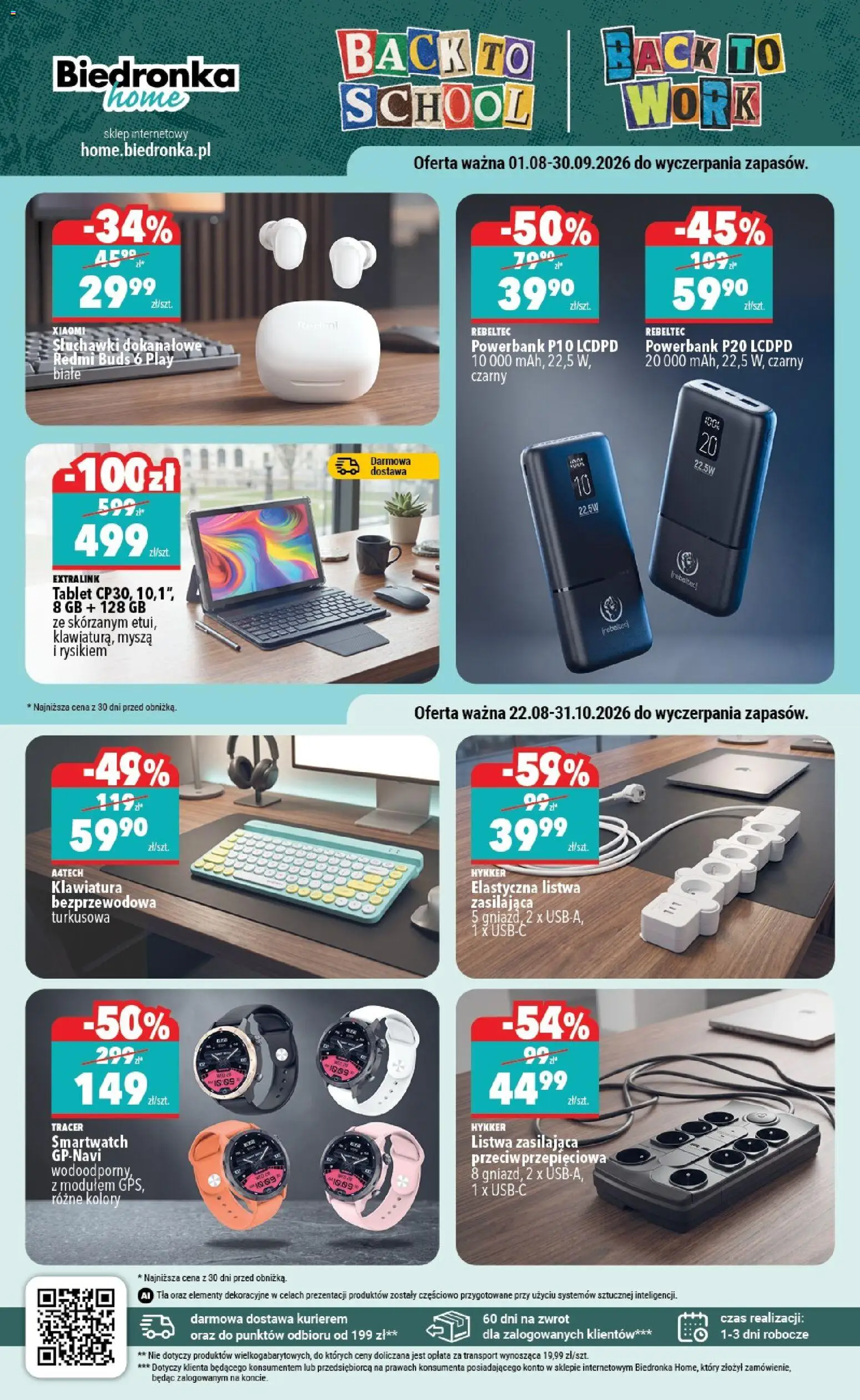 Biedronka Polsko leták - Home od 22.08.2026 | Strana: 4 | Produkty: Tablet, Xiaomi