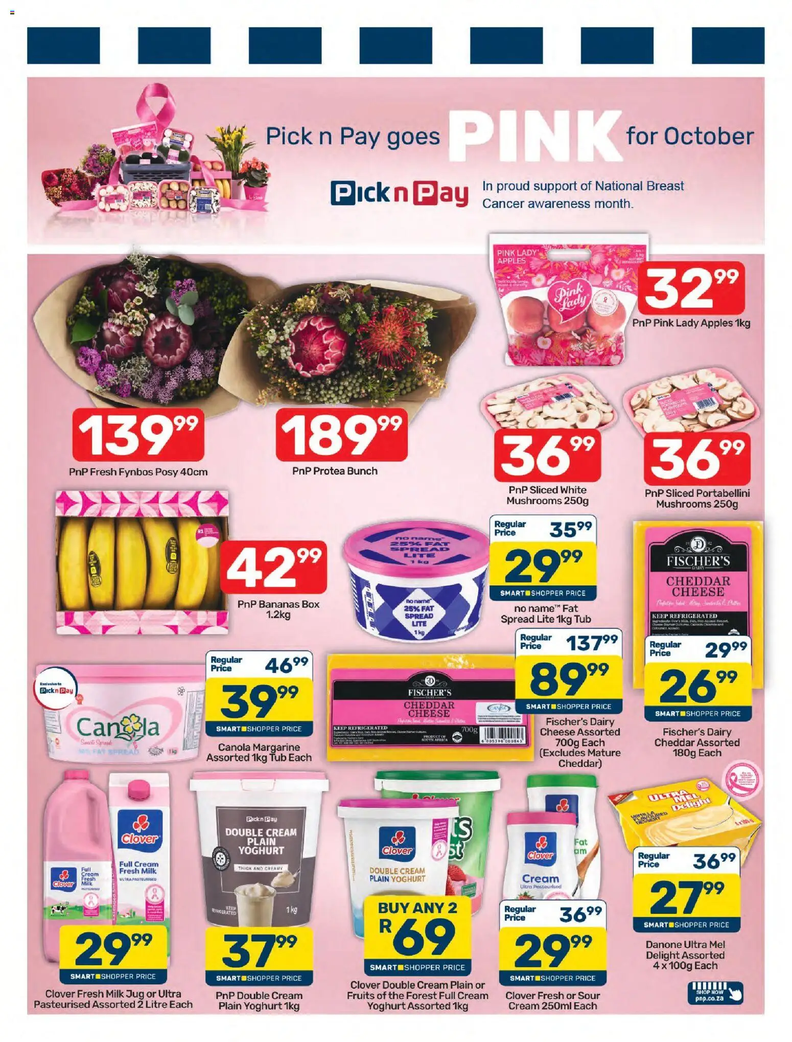 New Pick n Pay catalogue – valid from 19/10/2026 | Page: 5 | Products: Dessert, Apples, Cream, Fat spread