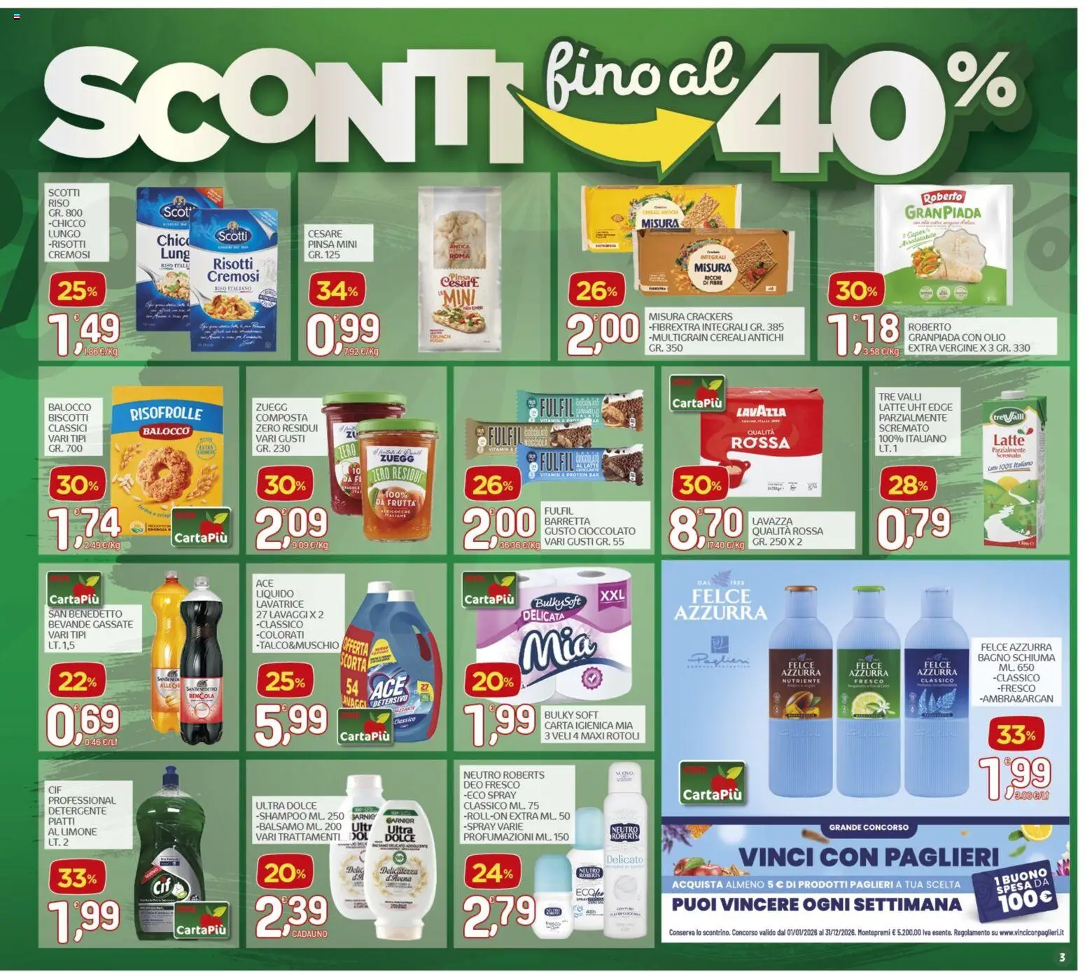 Volantino CRAI del 11.06.2026 | Pagina: 3 | Prodotti: Balsamo, Cereali, Latte, Lavatrice