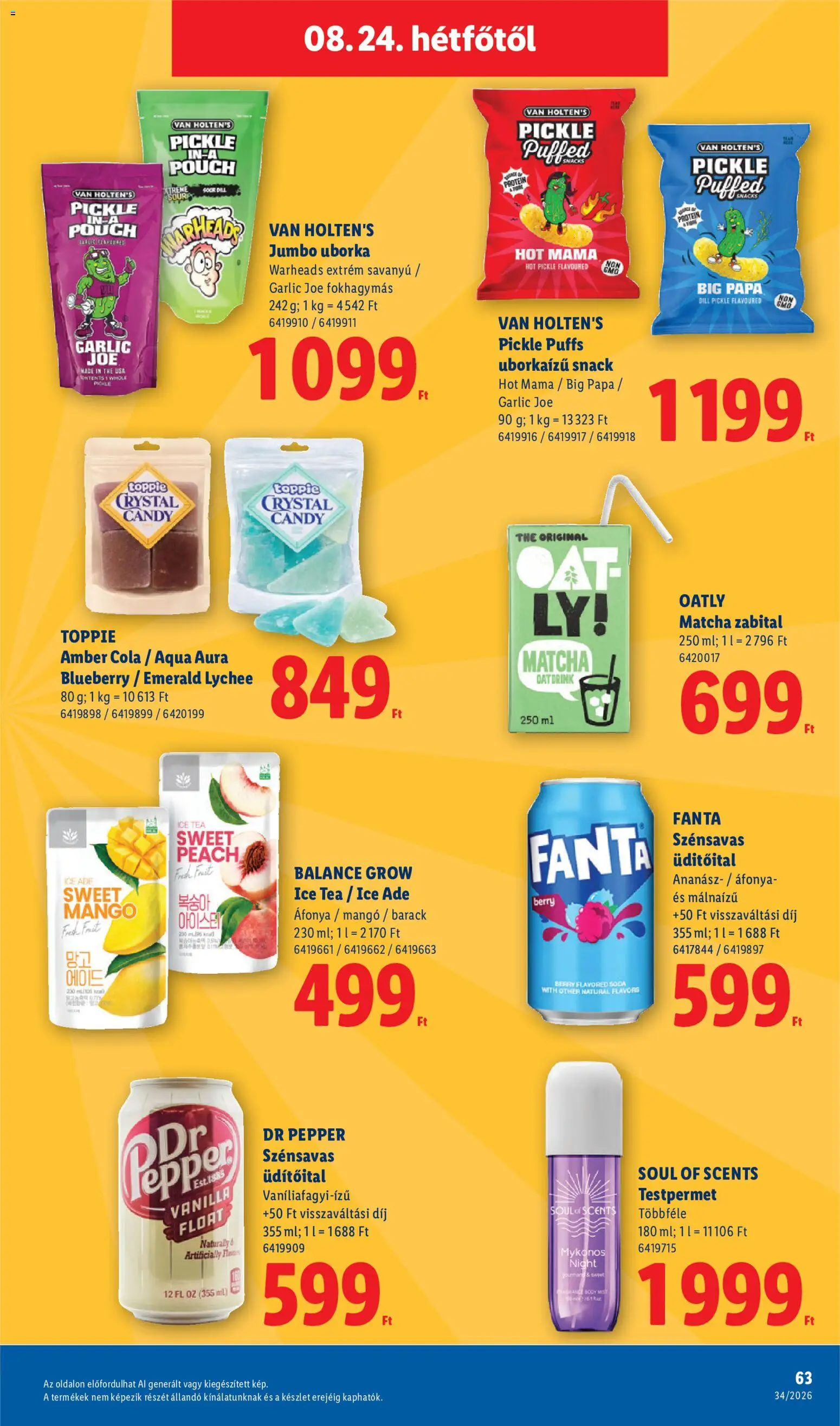 Lidl akciós ujság - amely érvényes a következő dátumtól: 2026.08.19. | Oldal: 63