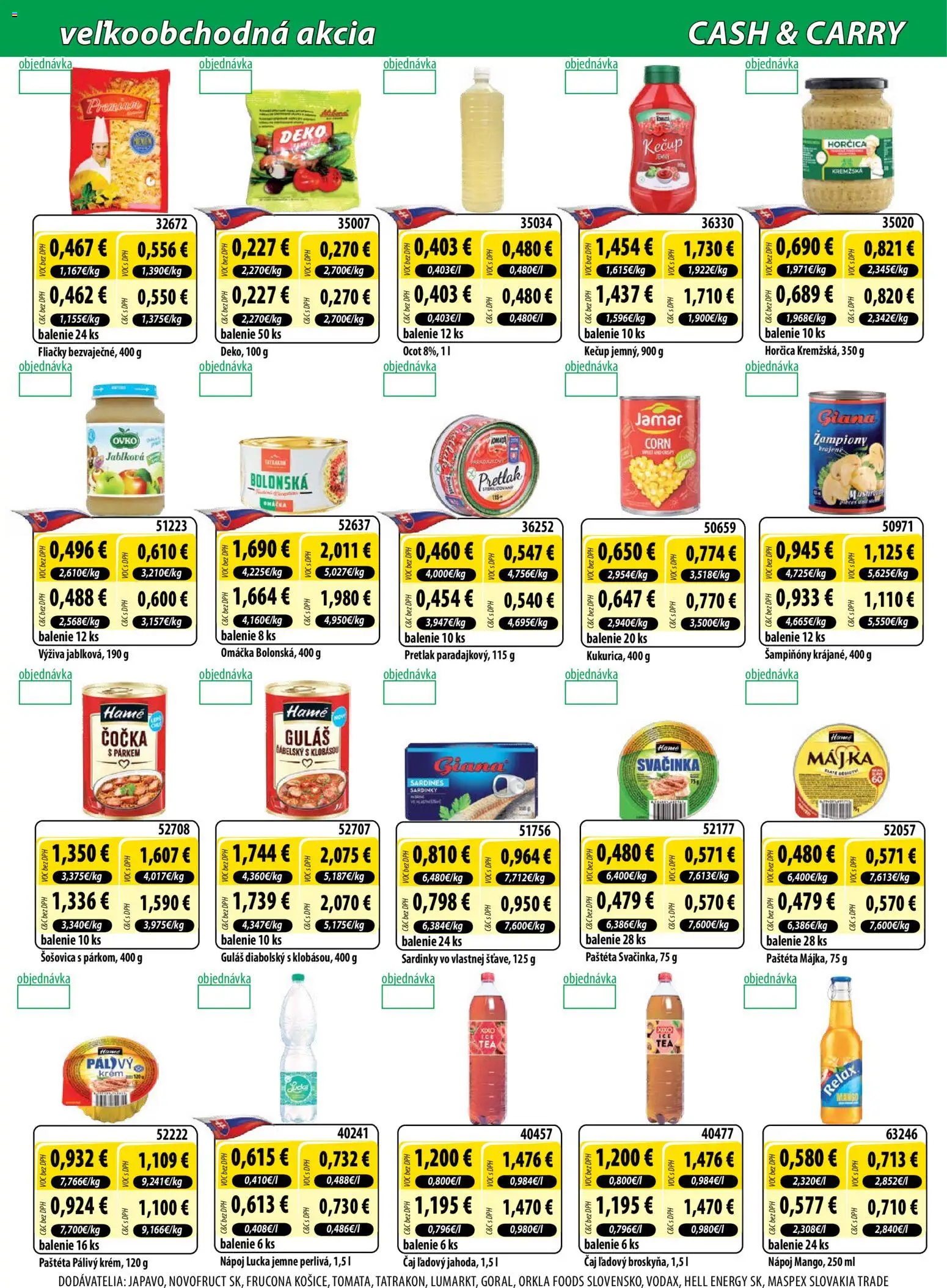 Nové Milk Agro akcie – leták je platný od 08.07.2026 | Strana: 6 | Produkty: Lucka, Kečup, Omáčka, Ocot