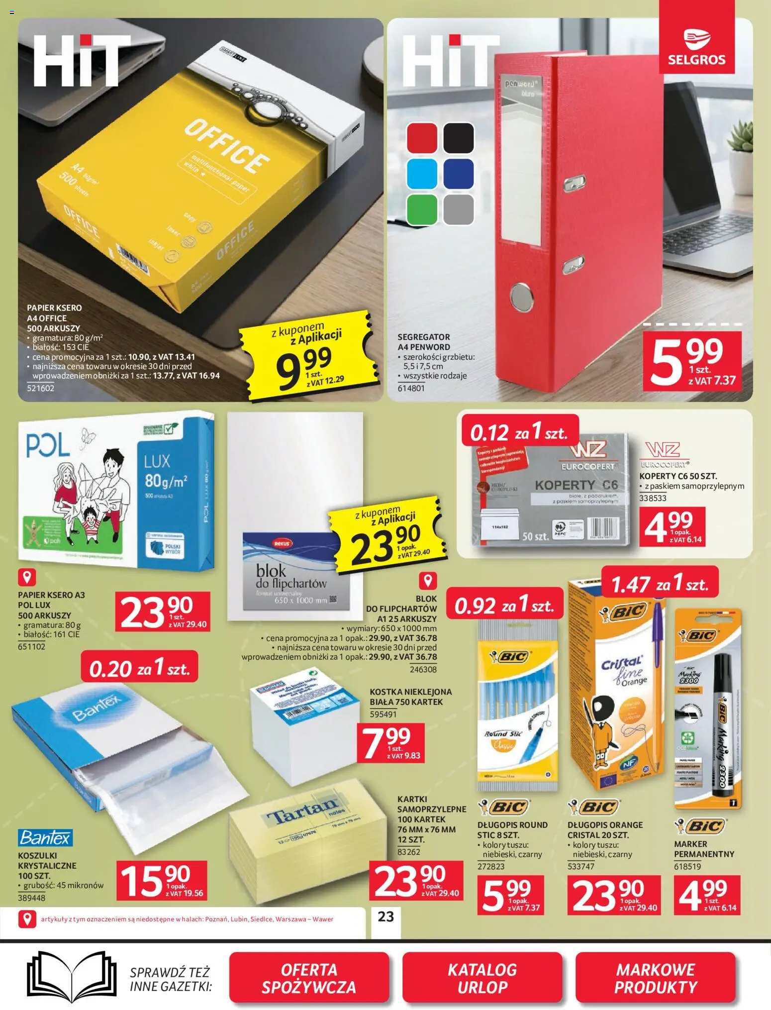 Selgros cash&carry gazetka - Oferta przemysłowa od 18.06.2026 | Strona: 25 | Produkty: Papier ksero