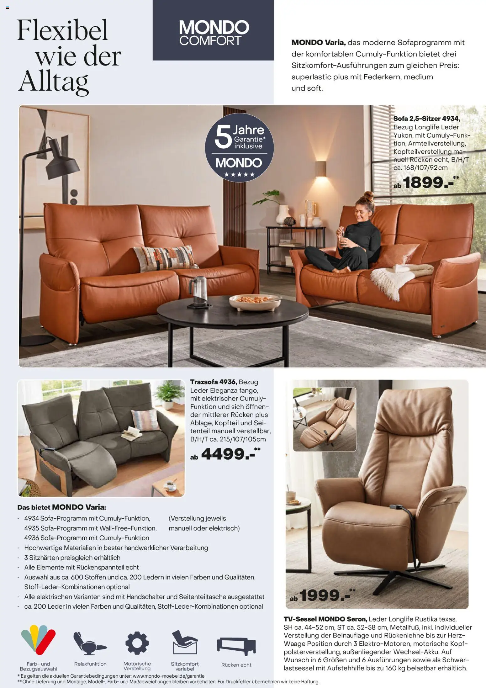 Ostermann Mondo Herbstprospekt 2026 – gültig ab 05.10.2026 | Seite: 16 | Produkte: Sofa