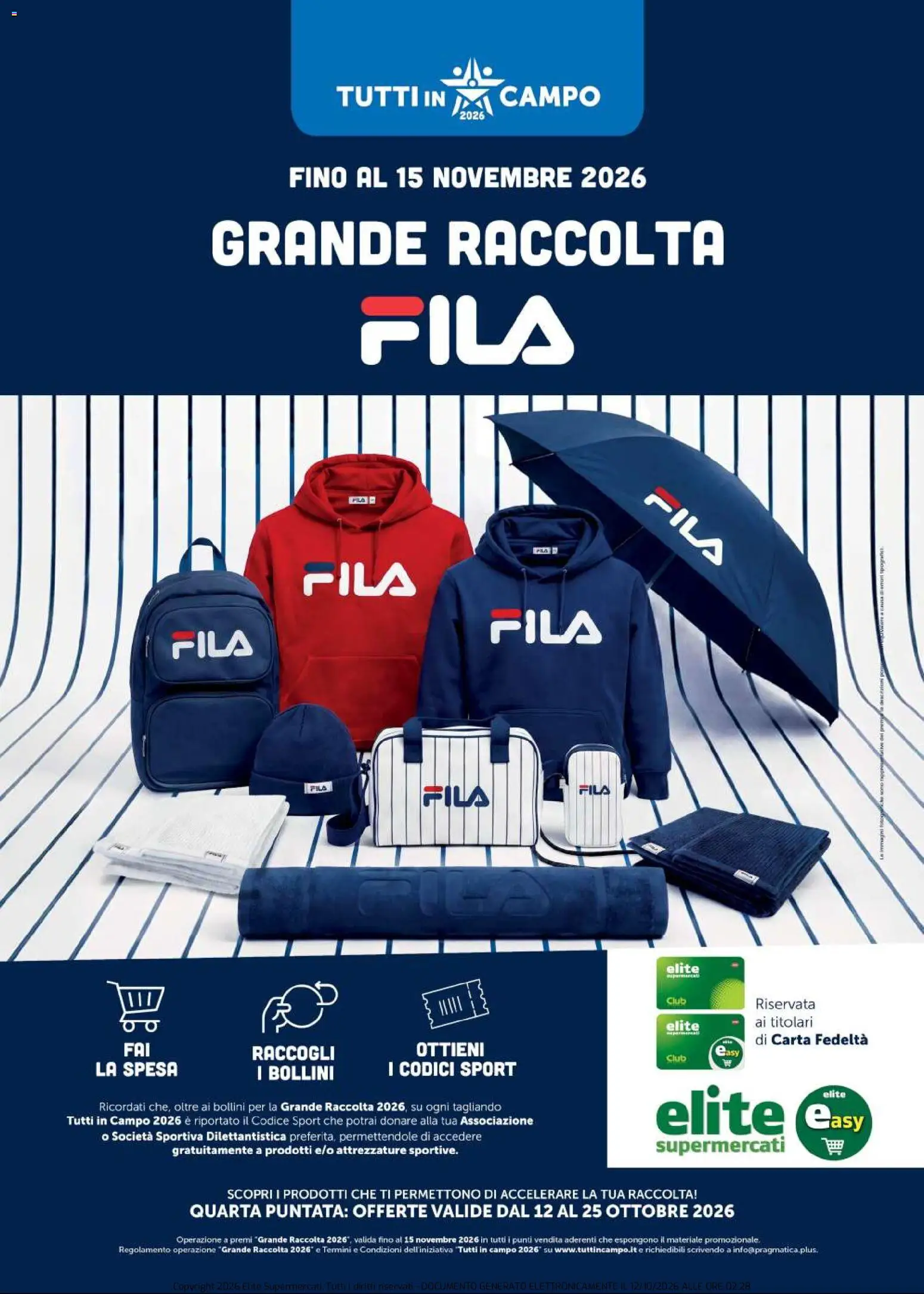 Elite Supermercati Lunedì 12 Ottobre