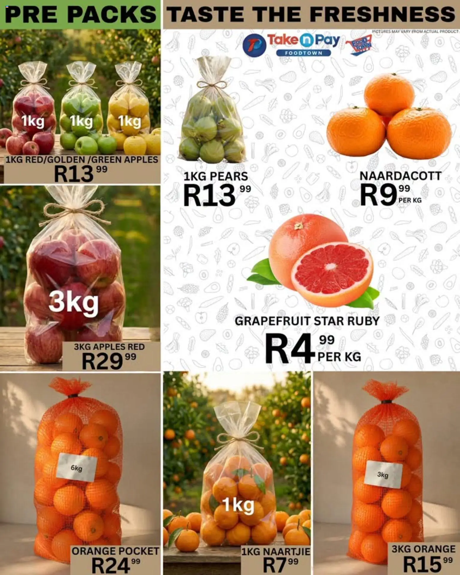 New Take n Pay catalogue – valid from 28/07/2026 | Page: 2 | Products: Pears, Apples, Grapefruit
