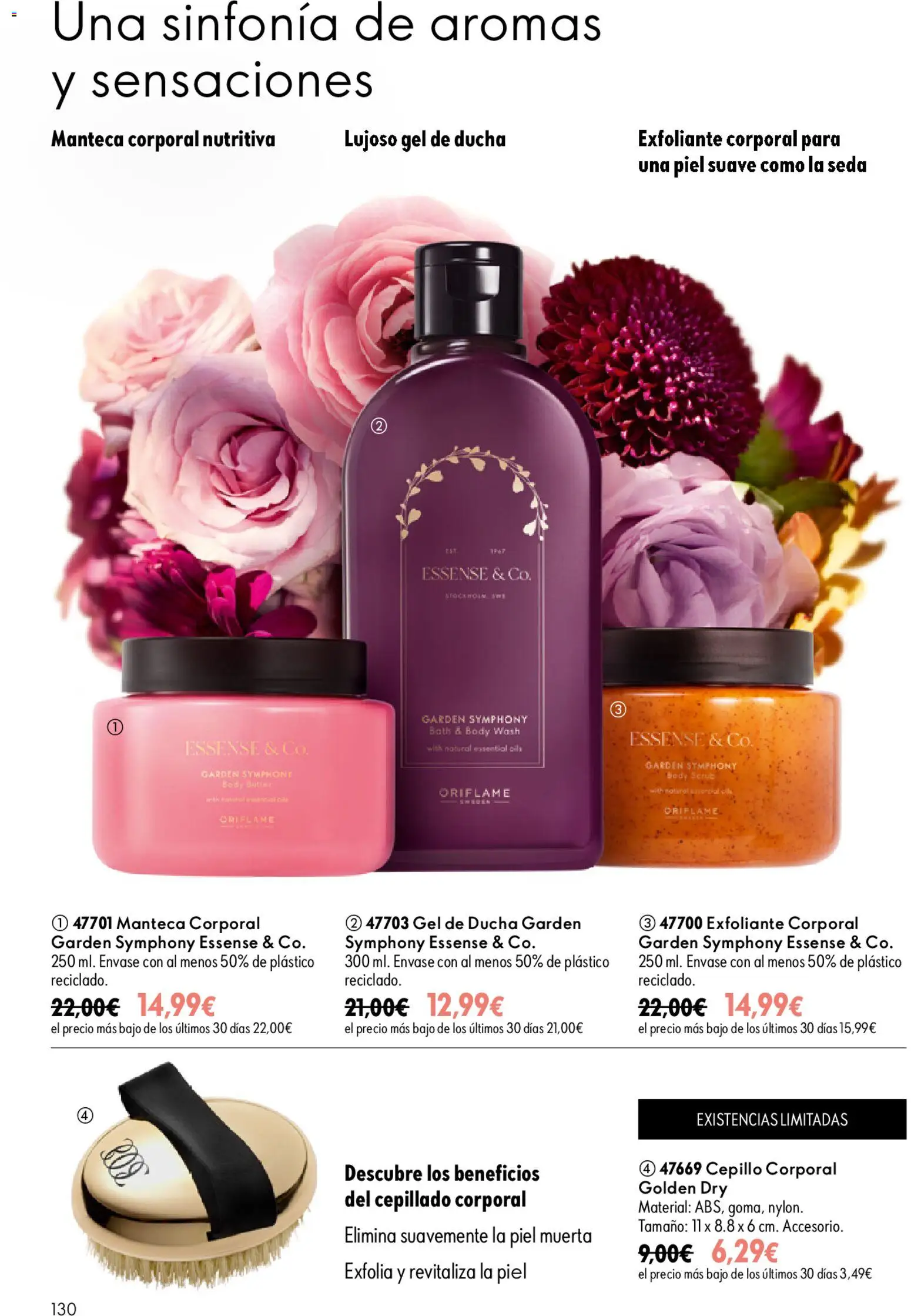 Oriflame - Catálogo Campaña 13 │ válido desde el 16/09/2026 | Página: 130 | Productos: Gel de ducha, Exfoliante, Exfoliante corporal, Ducha