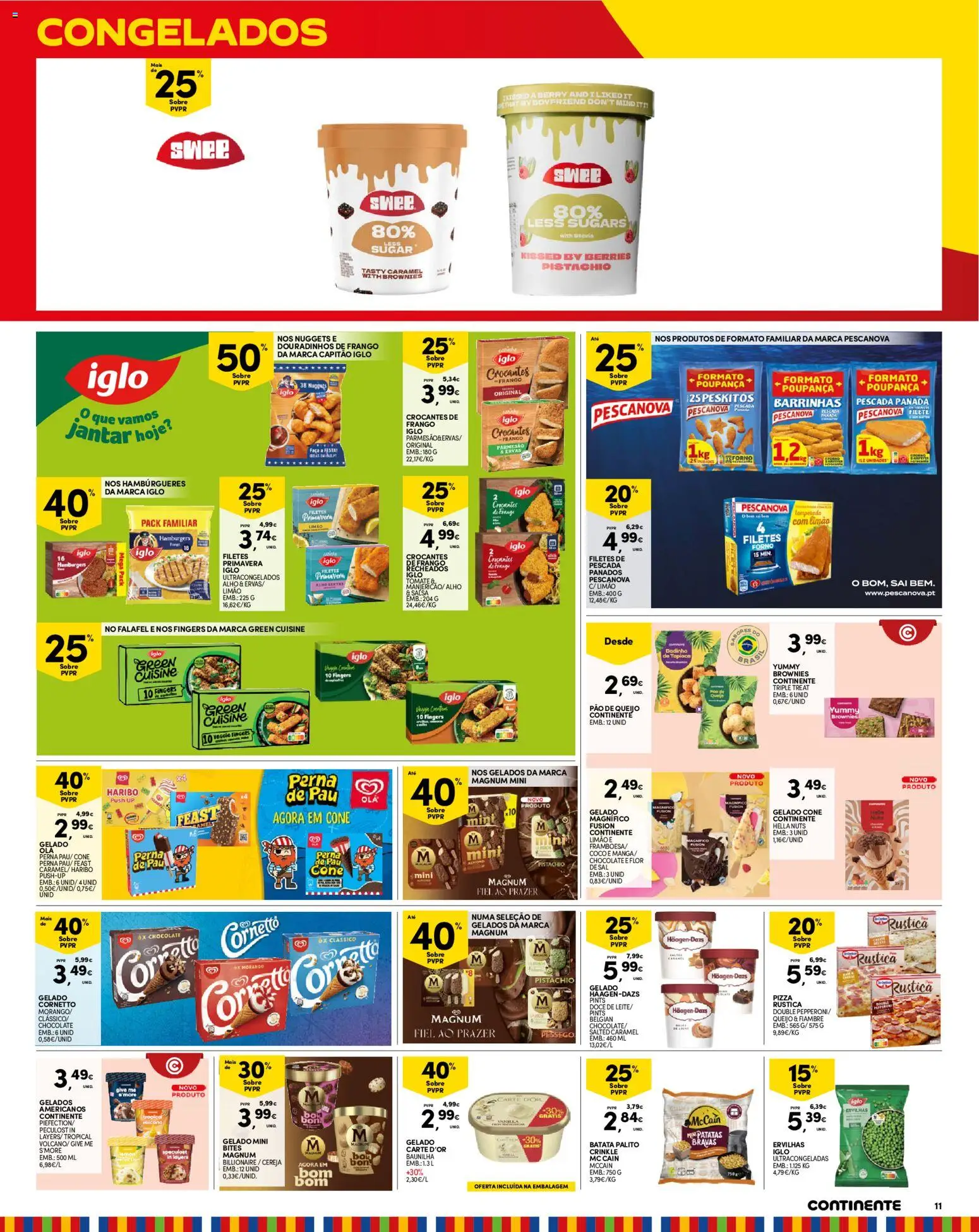 Continente Madeira │ válido de 16.06.2026 | Página: 11 | Produtos: Faca, Tapioca, Leite, Nuggets