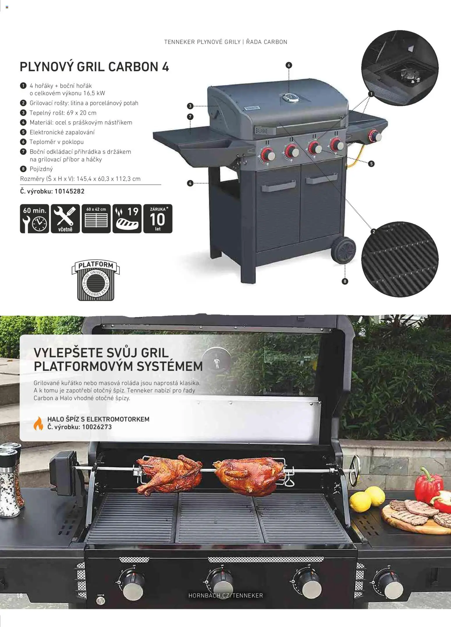 HORNBACH leták - Magazín o grilování od 01.01.2026 | Strana: 18 | Produkty: Špíz, Příbor, Plynový gril, Teploměr