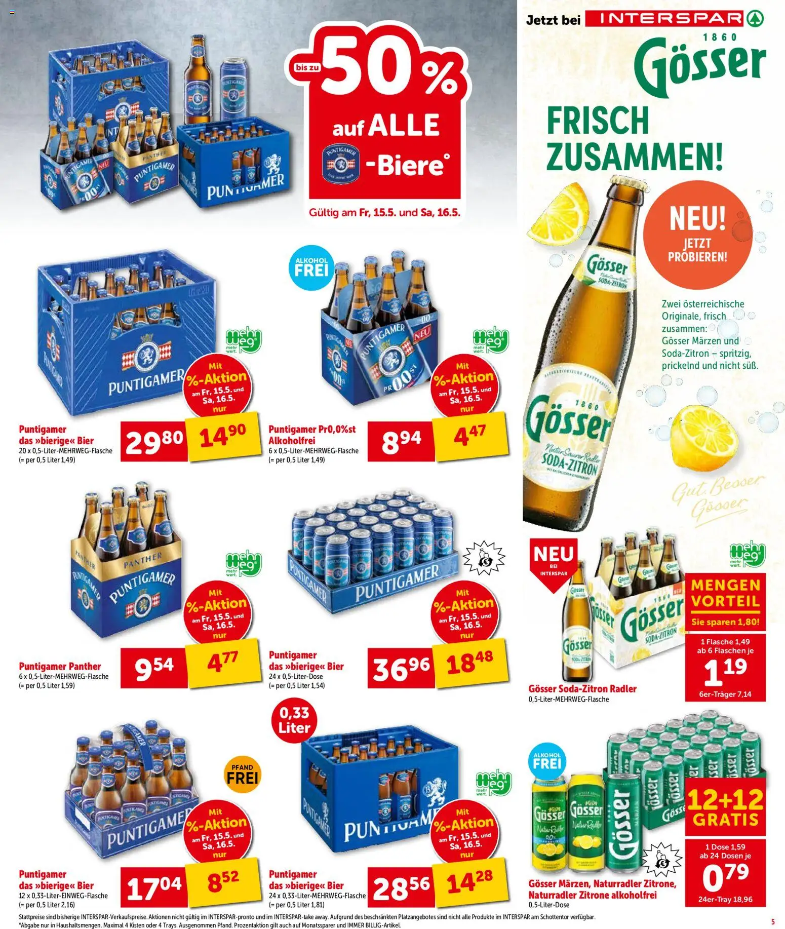 Interspar Flugblatt - Osttirol gültig ab 13.05.2026 | Seite: 6 | Produkte: Zitrone, Bier